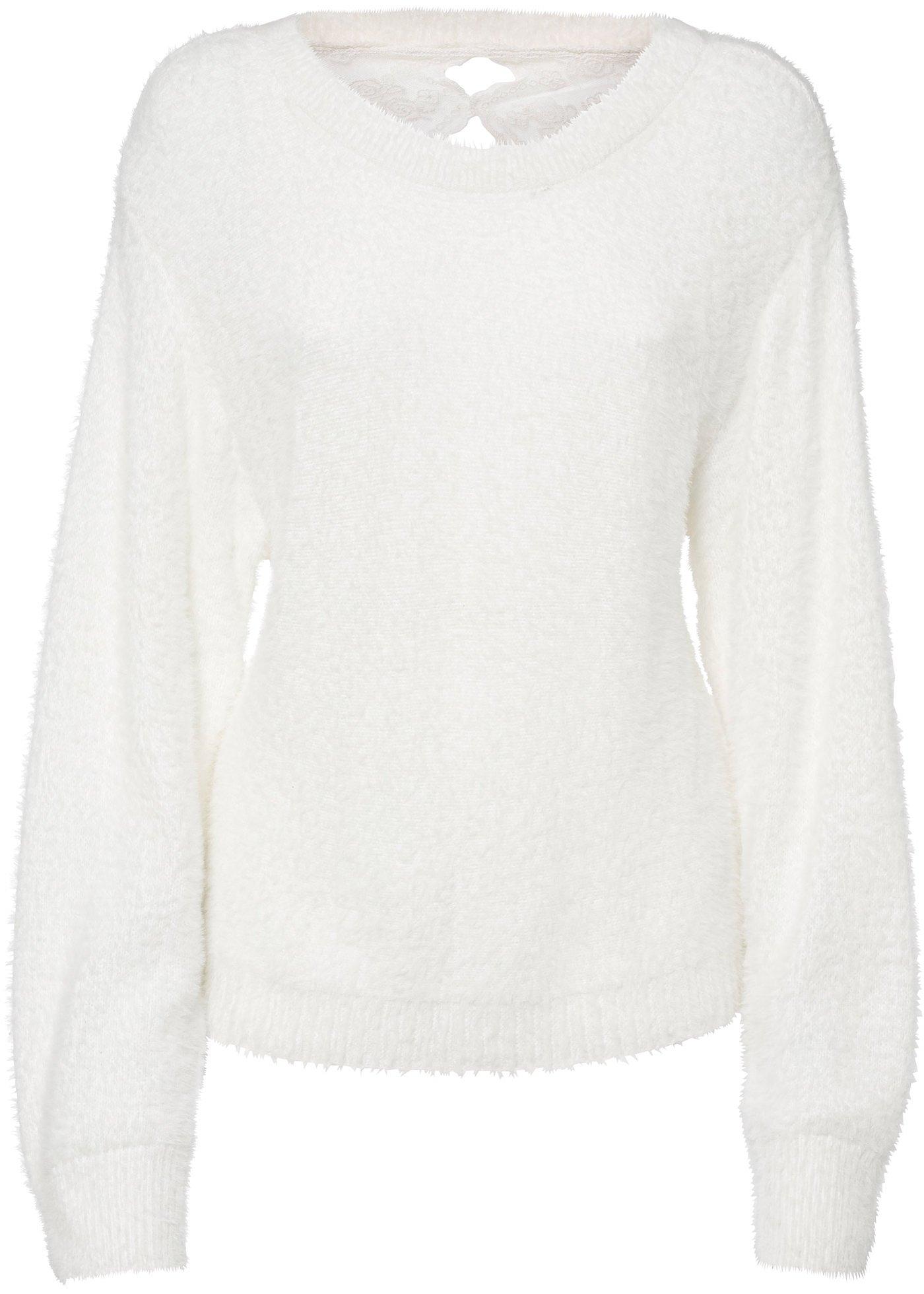 Pull à empiècement dentelle