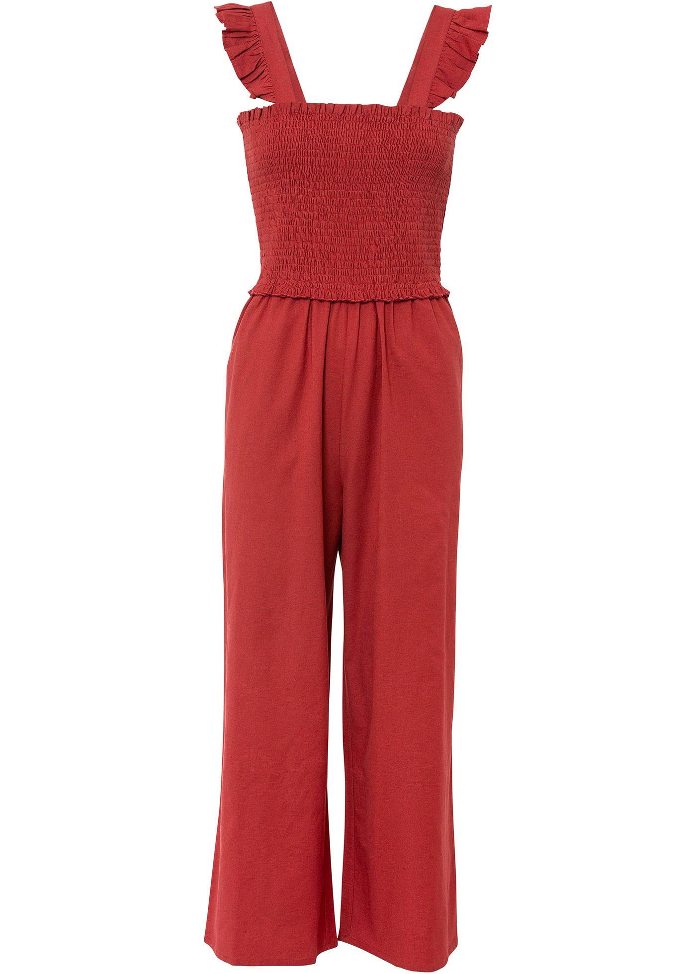 Combi-pantalon avec lin