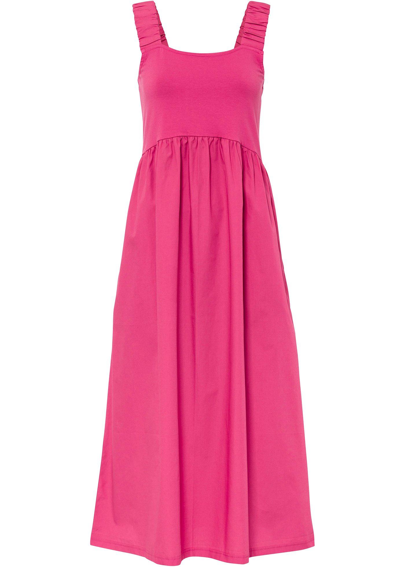 Robe en mélange de matières