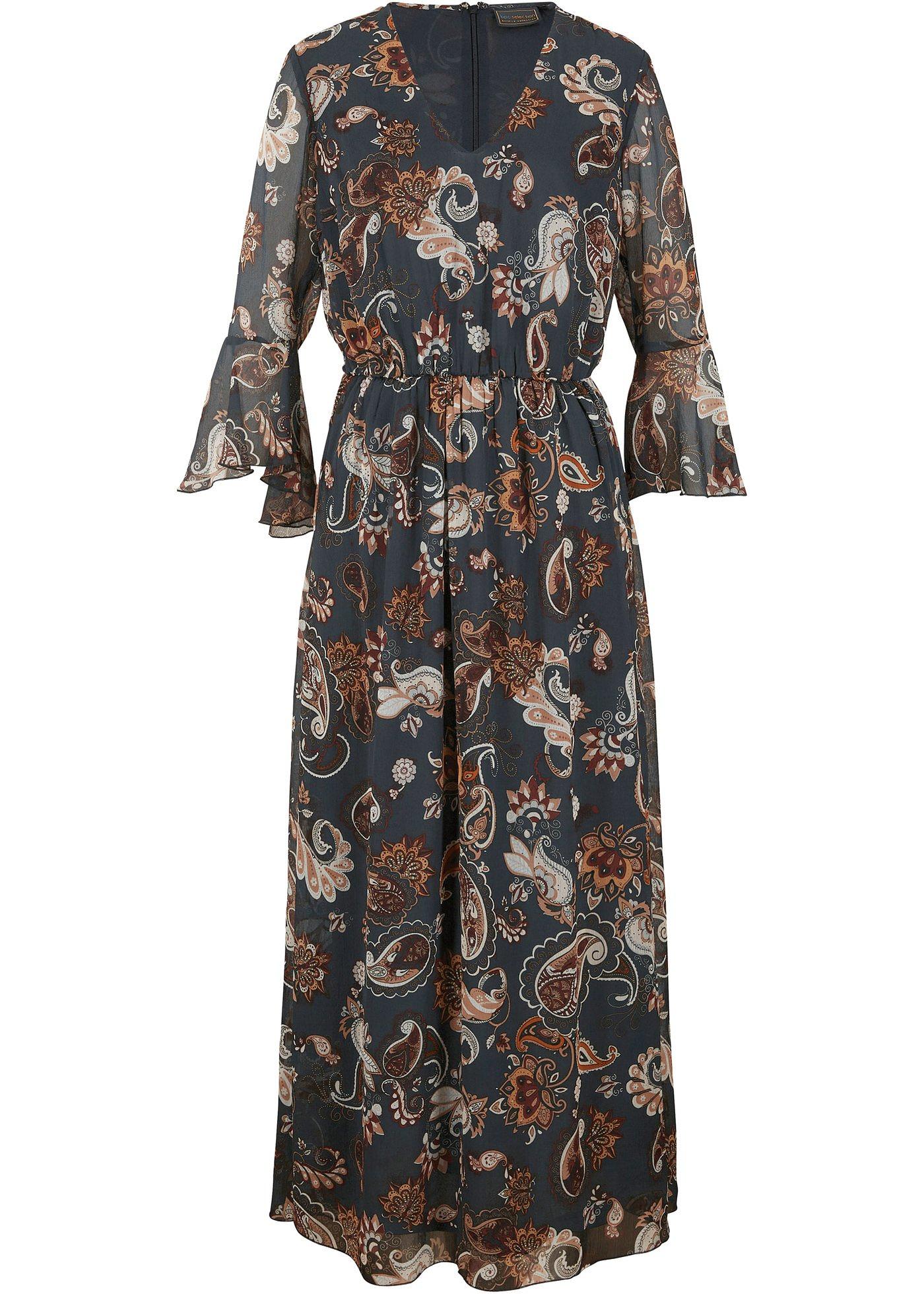 Robe maxi longue en voile de chiffon