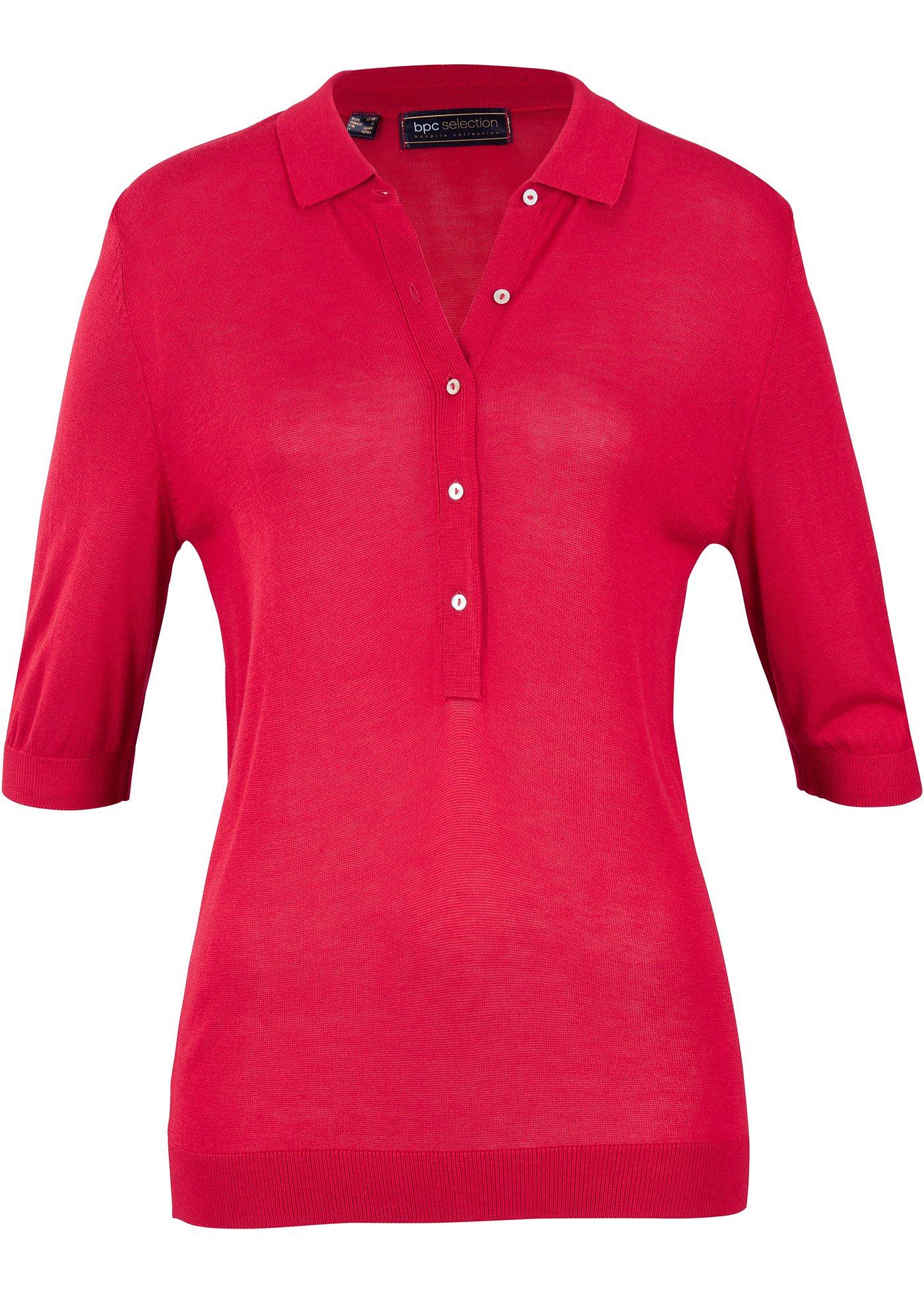 Pull manches courtes, col polo