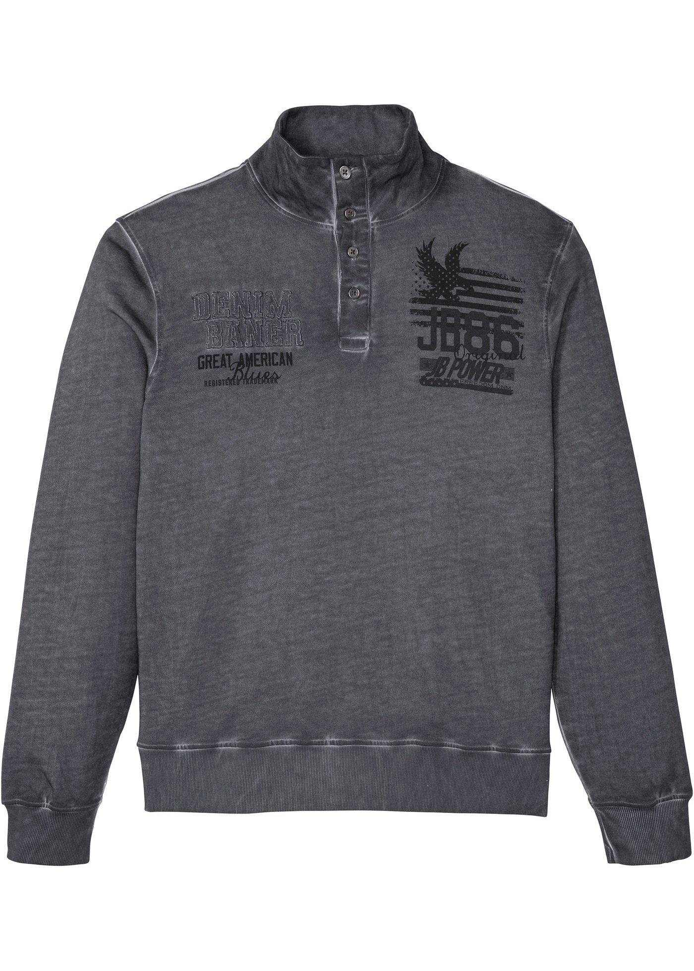 Sweat-shirt aspect délavé en coton doux pour la peau