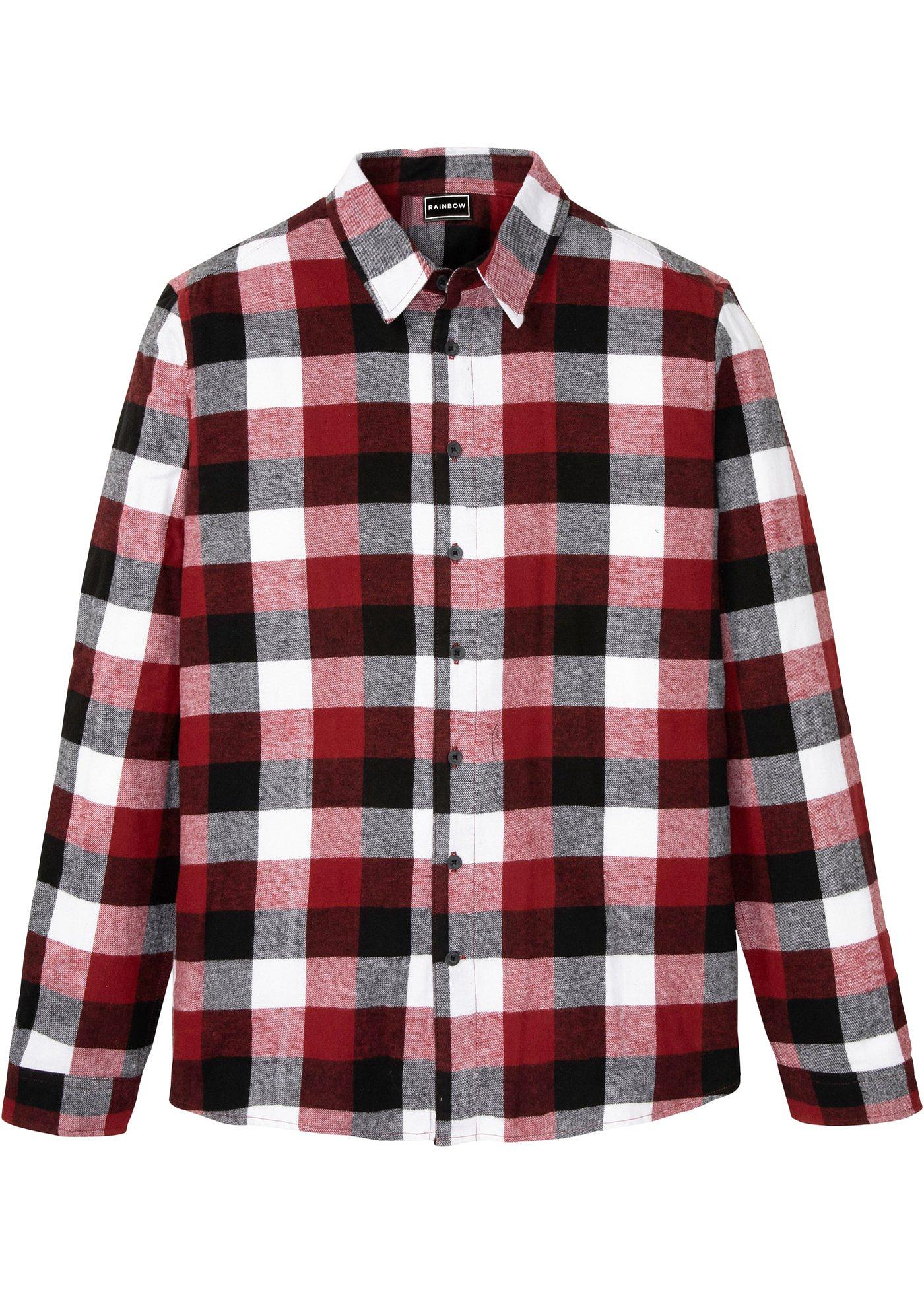 Chemise manches longues en flanelle, Slim Fit