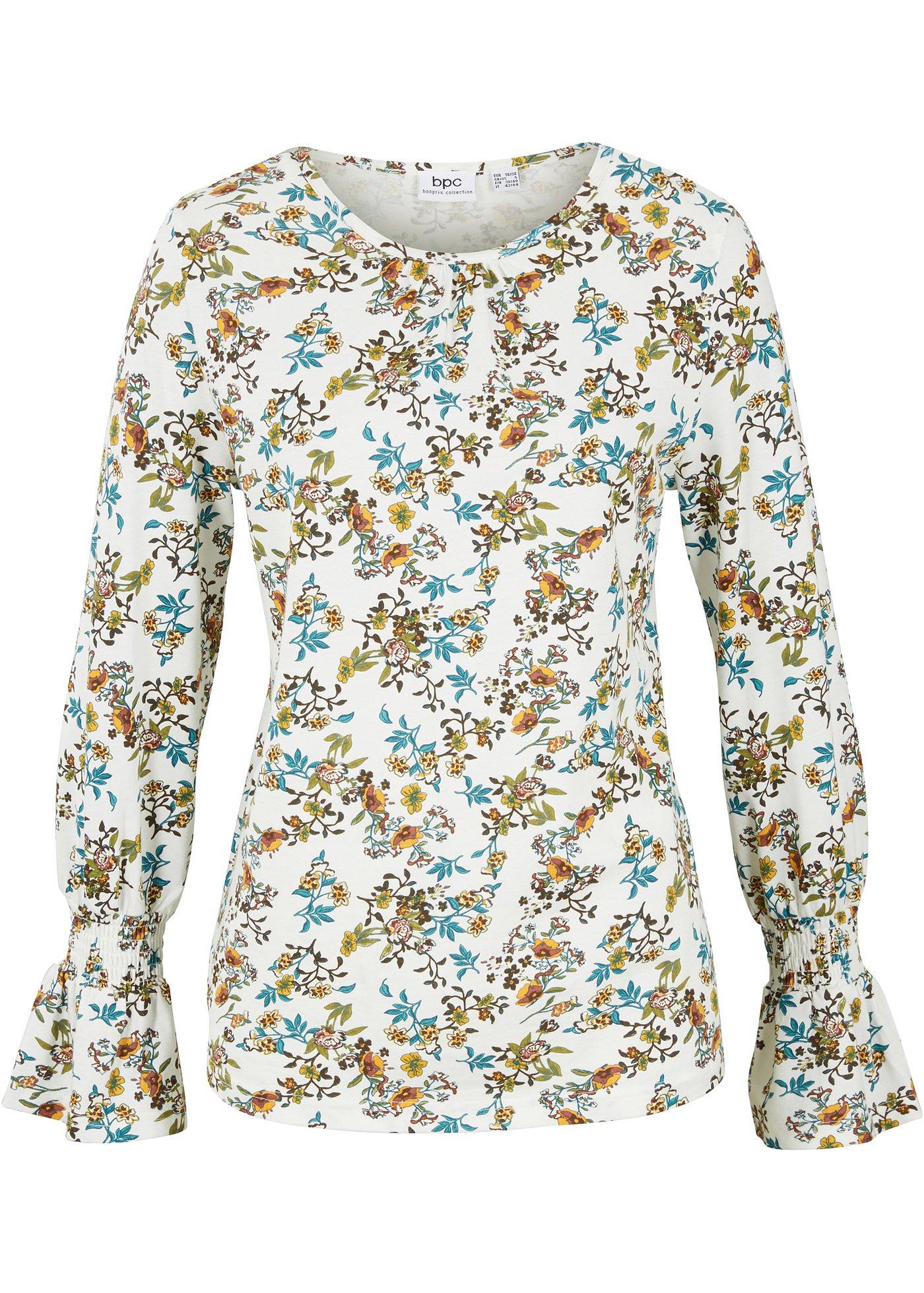 T-shirt blouse à manches volantées