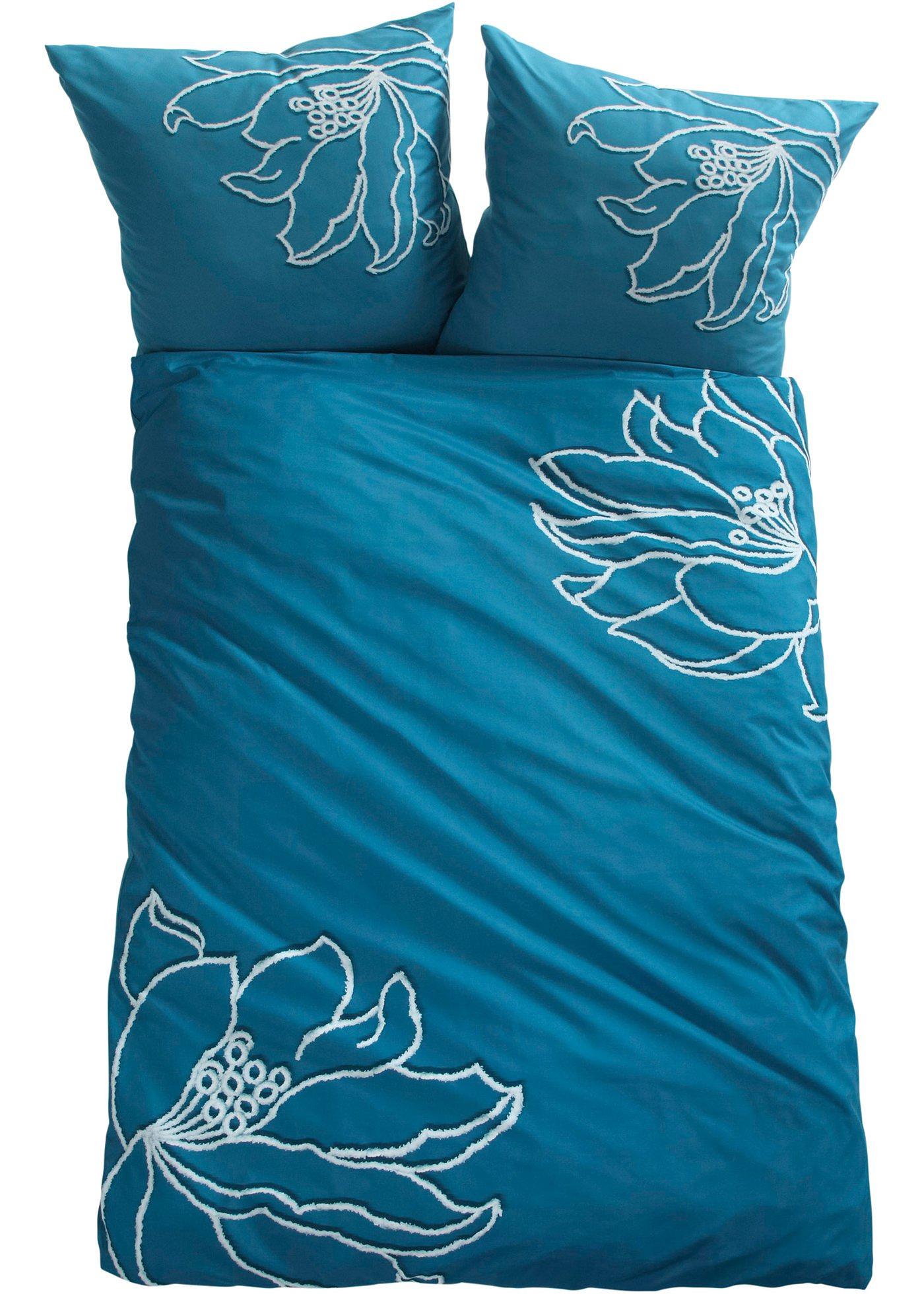 Parure de lit réversible à motif floral