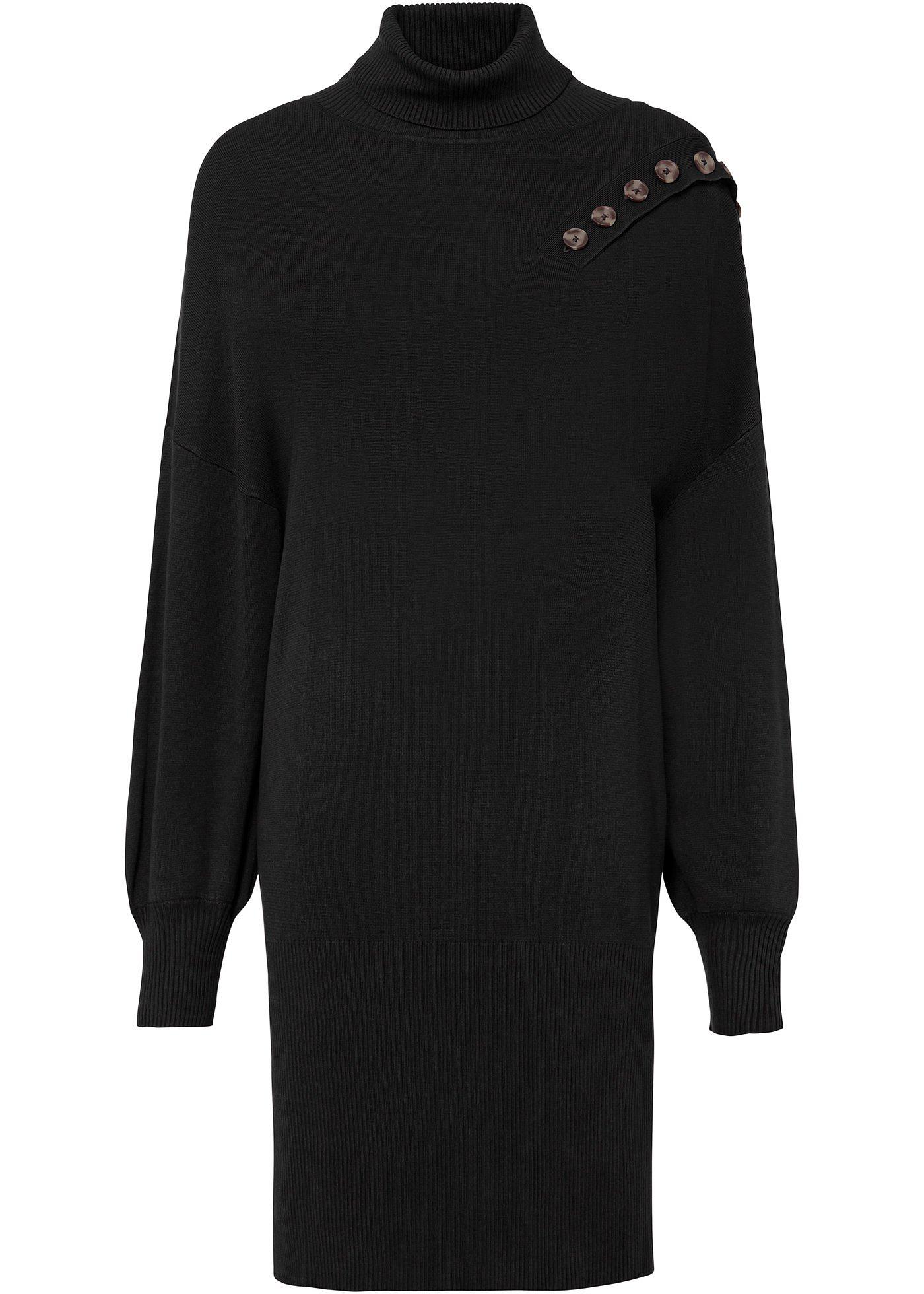 Robe en maille avec viscose durable et boutons