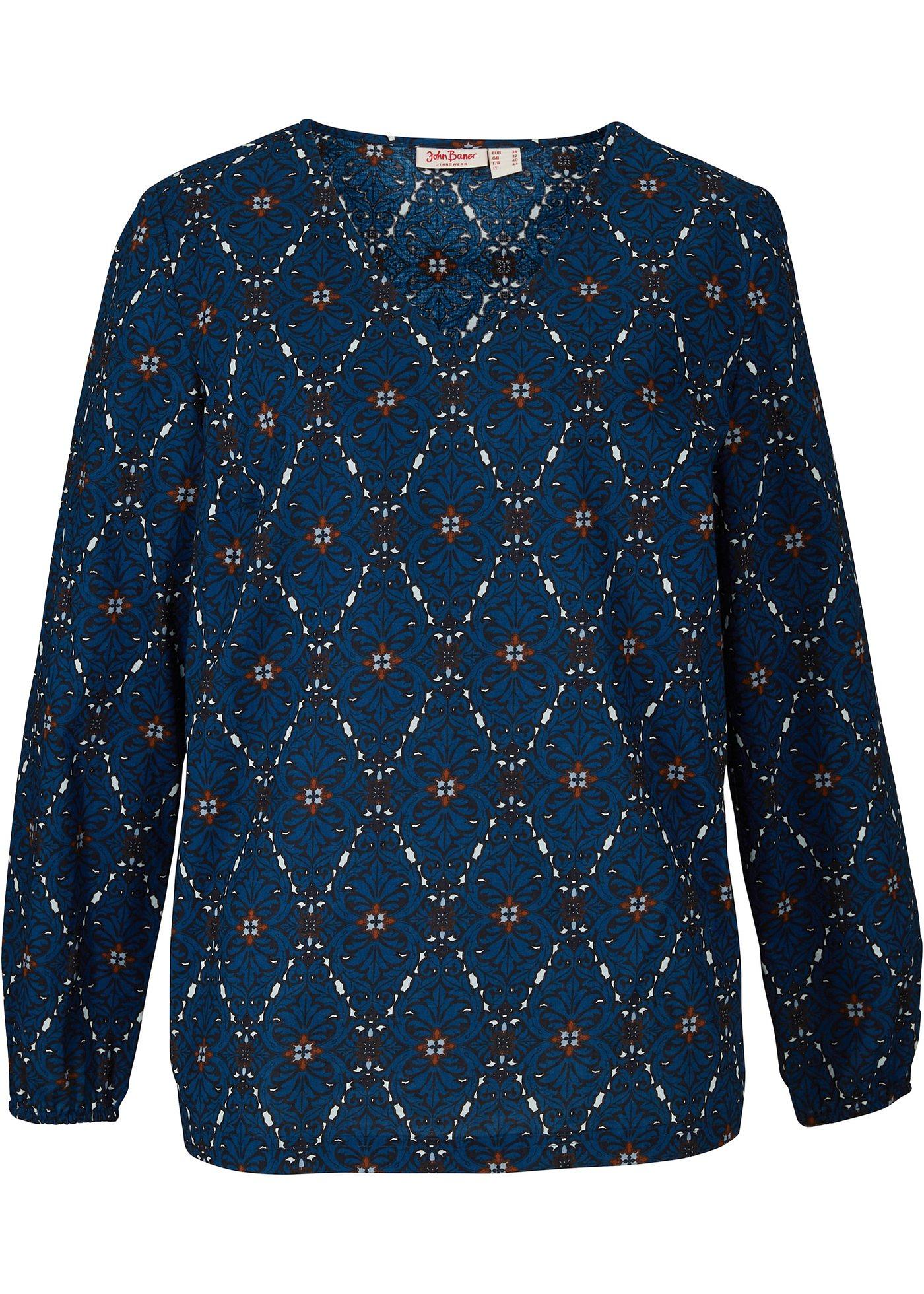 Tunique manches longues, imprimée