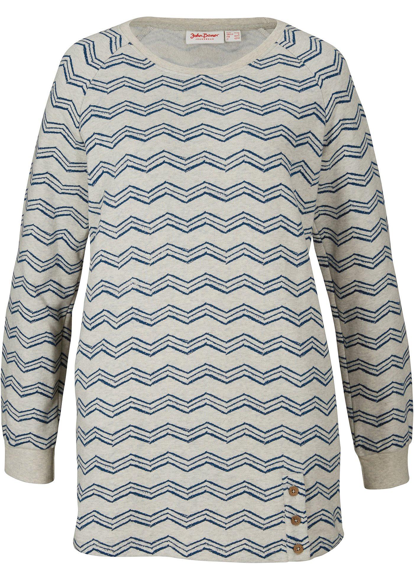 Sweat-shirt long, imprimé