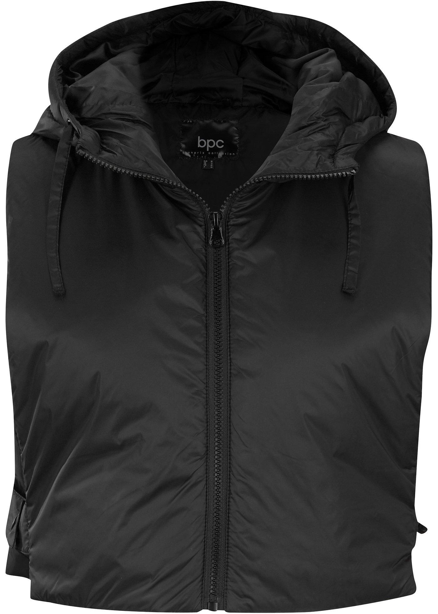 Gilet sans manches à capuche, rembourré