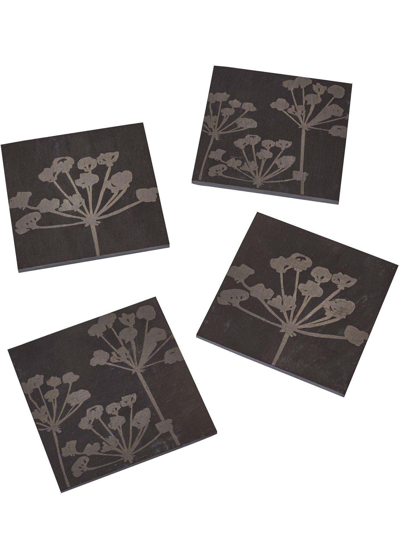 Dessous de verre en ardoise (Ens. 4 pces.)