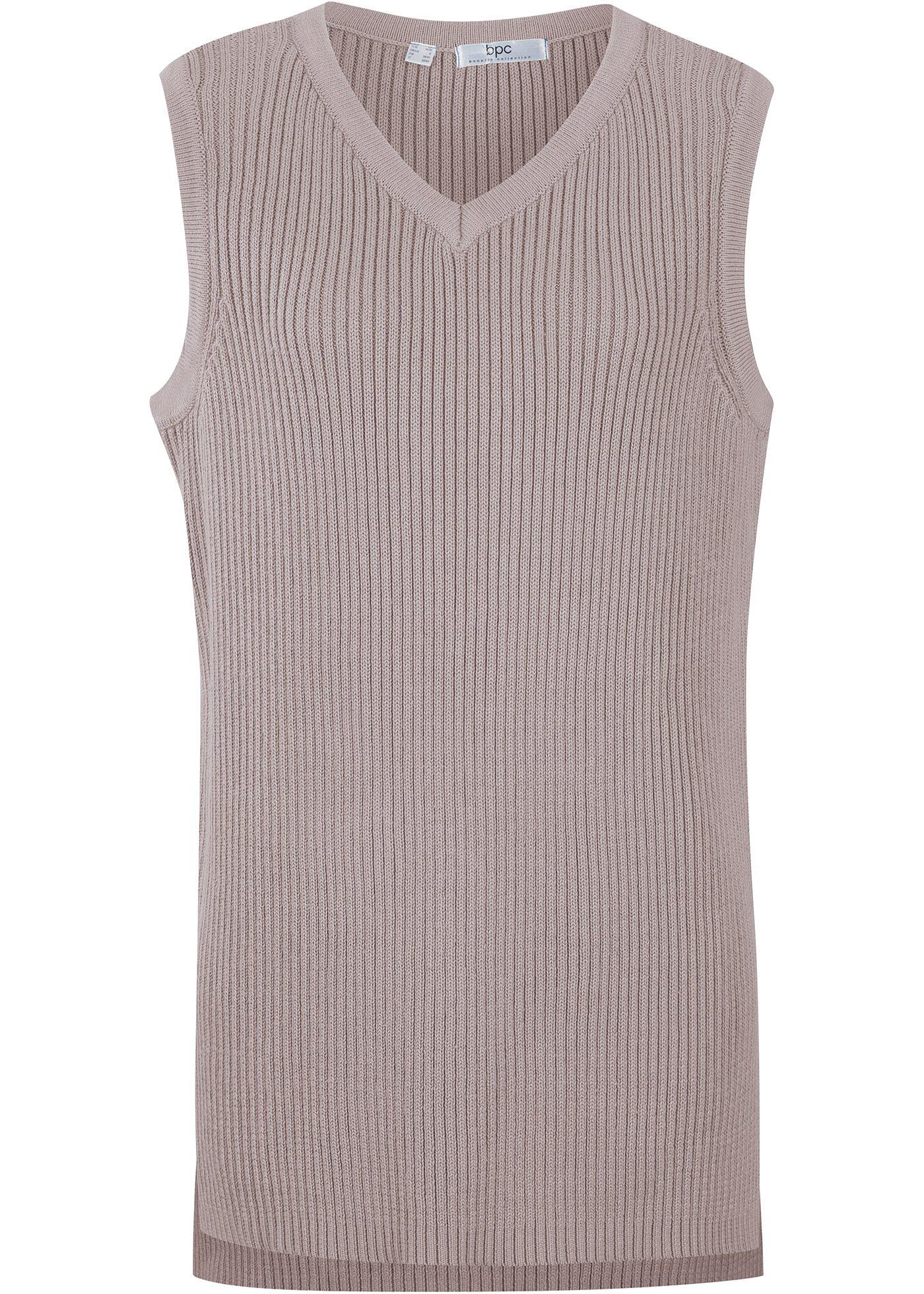 Pull sans manches style court-long