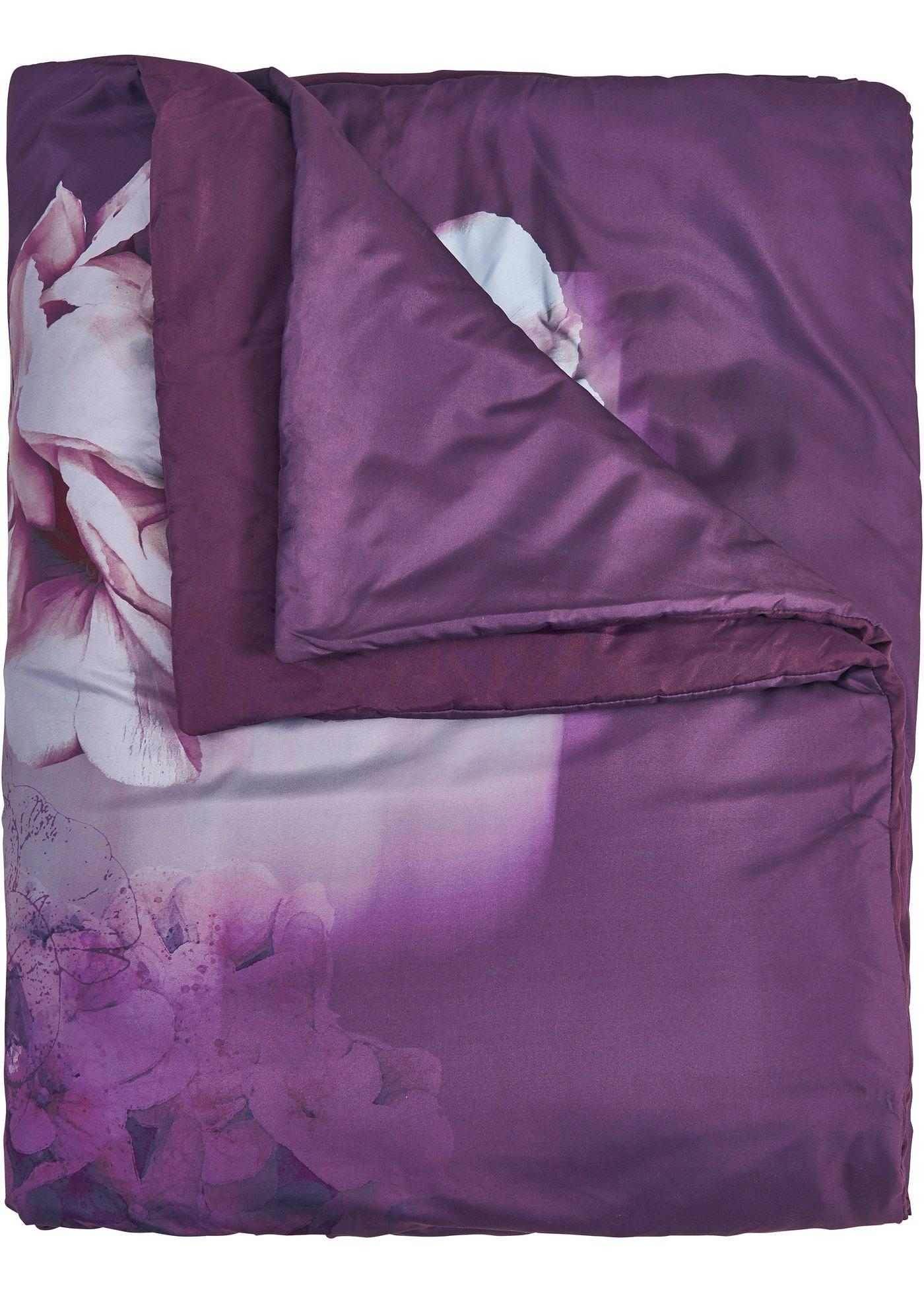 Jeté de lit au design floral