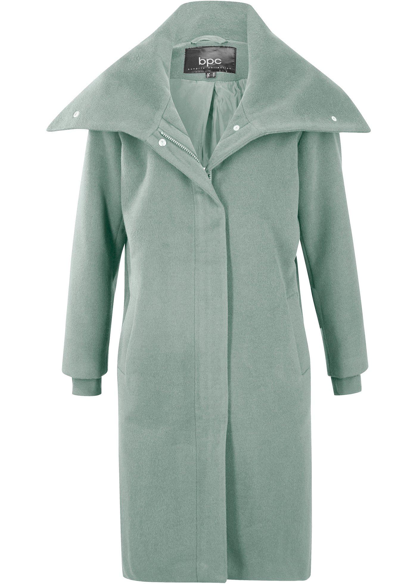 Manteau court avec grand col