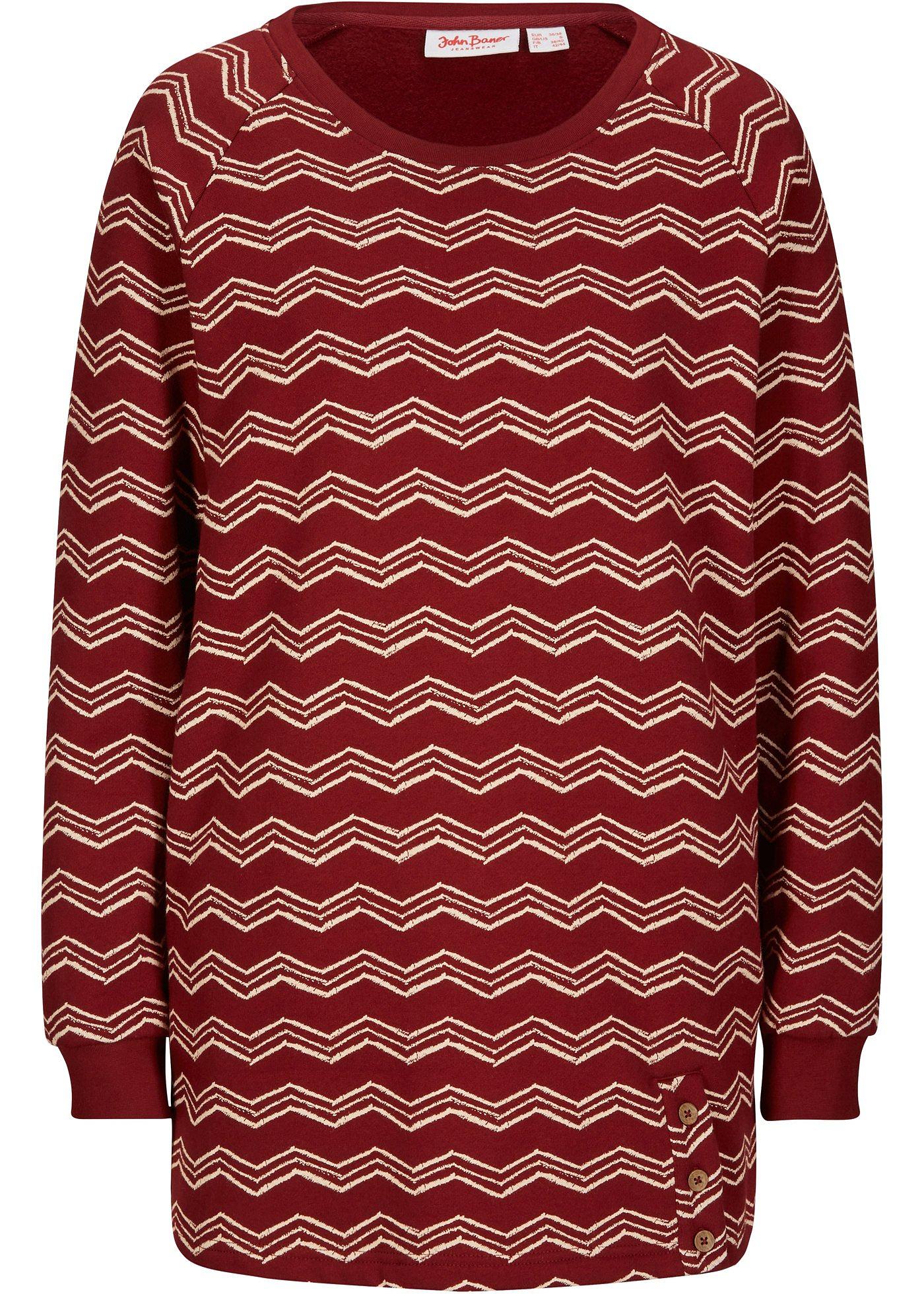 Sweat-shirt long, imprimé