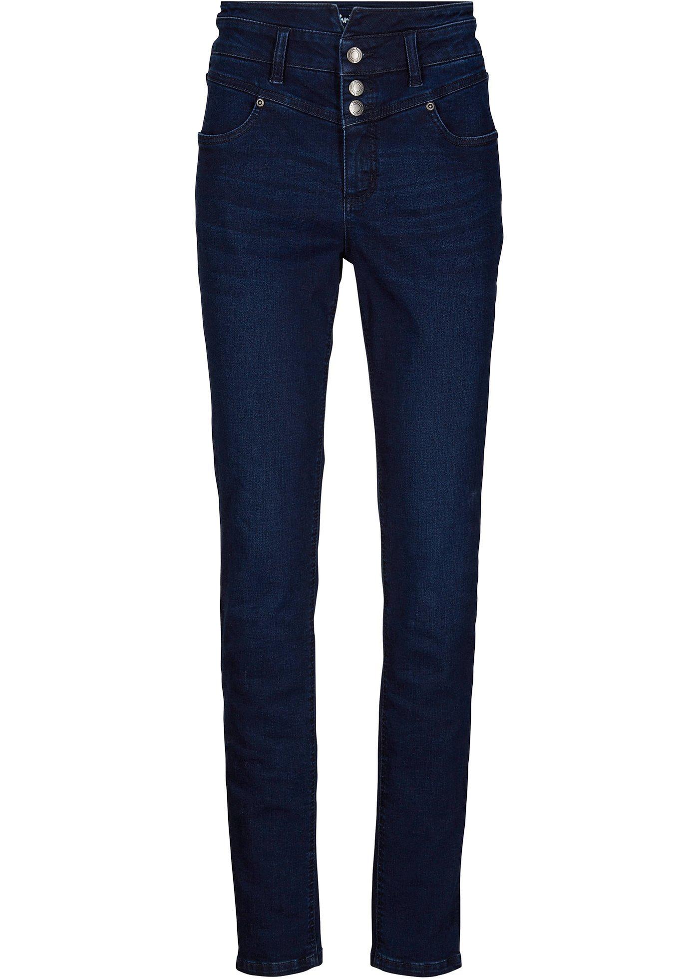Jean sculptant super stretch, Slim Fit, taille haute