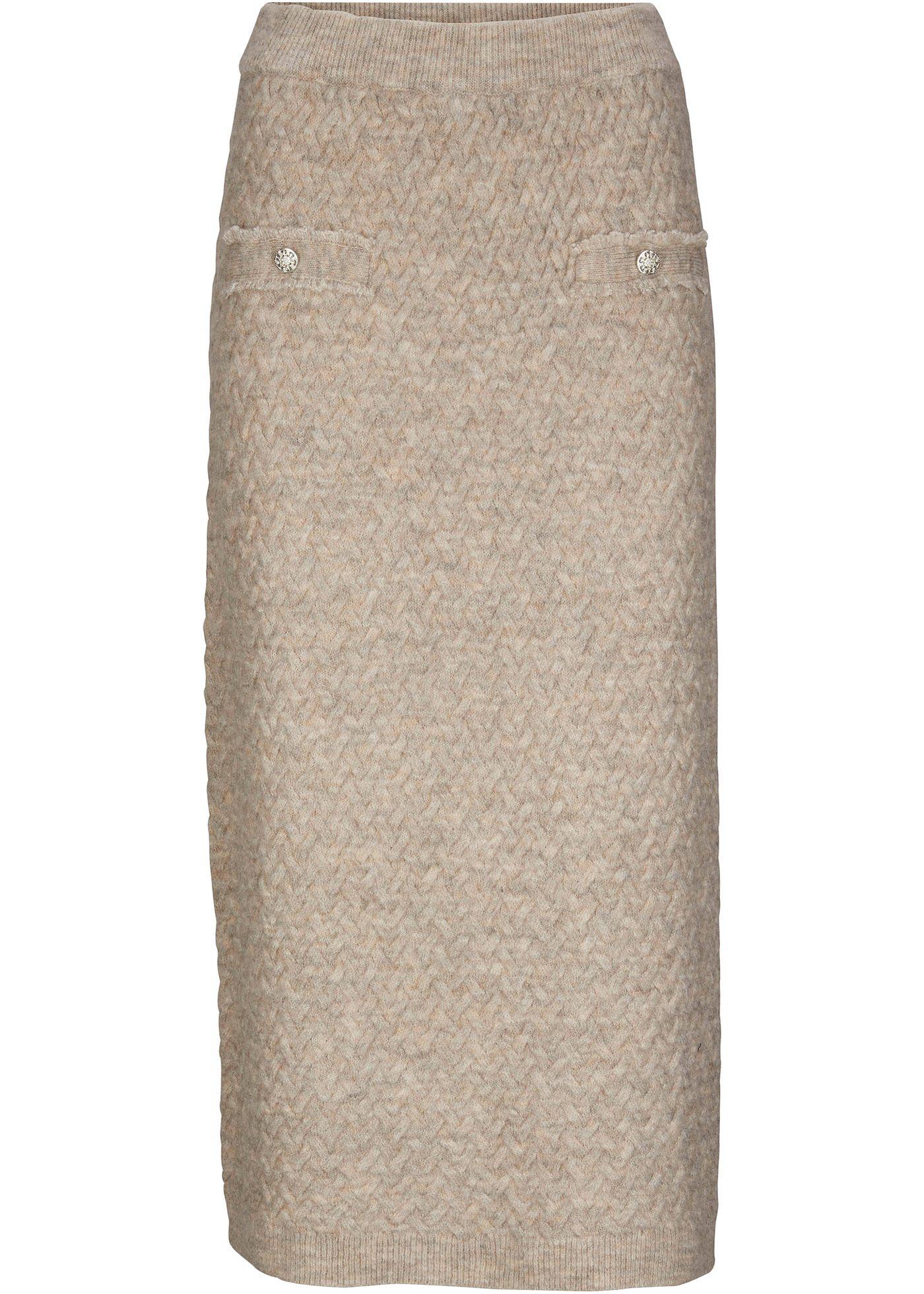 Jupe en maille à teneur en laine