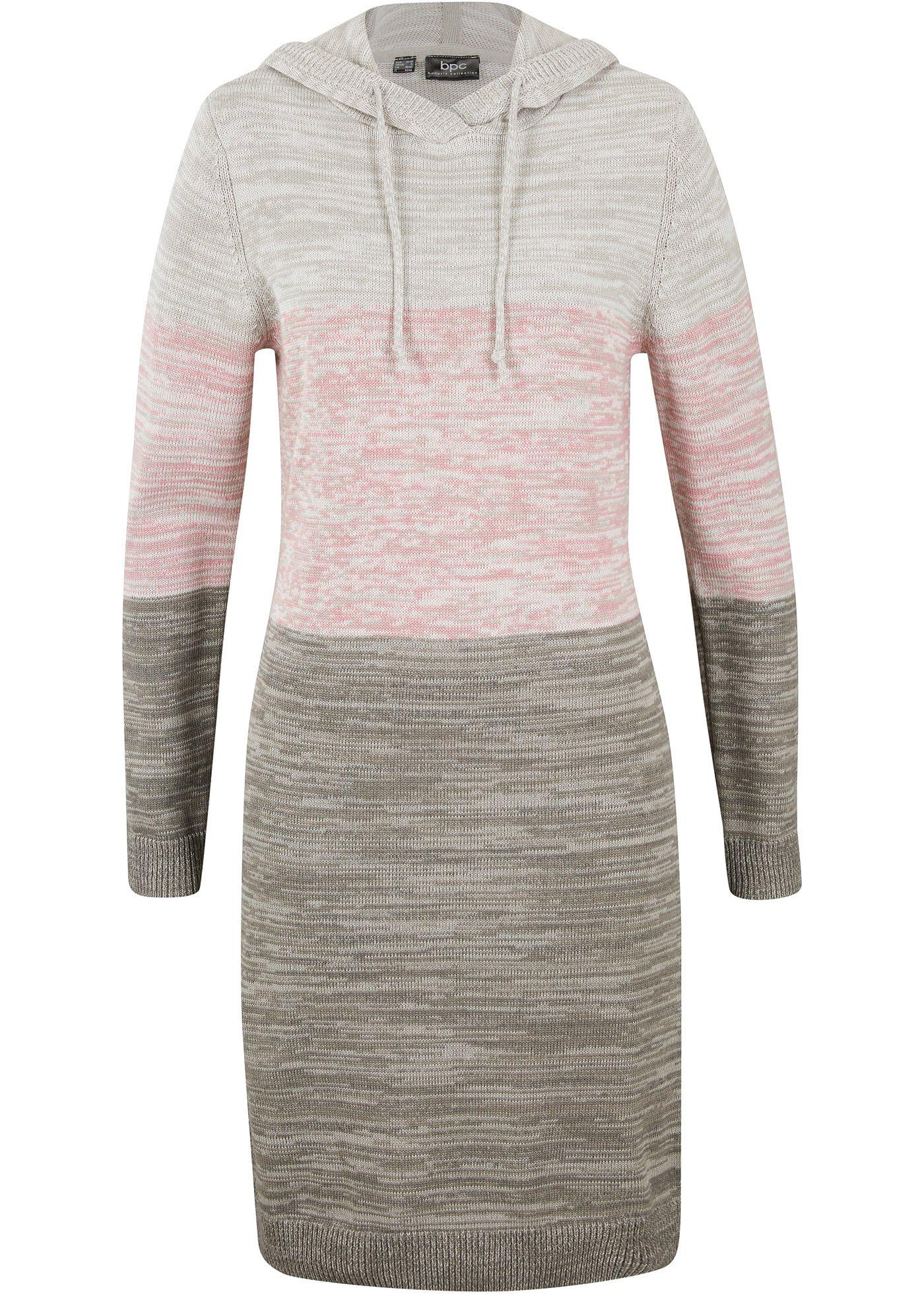 Robe en maille à capuche