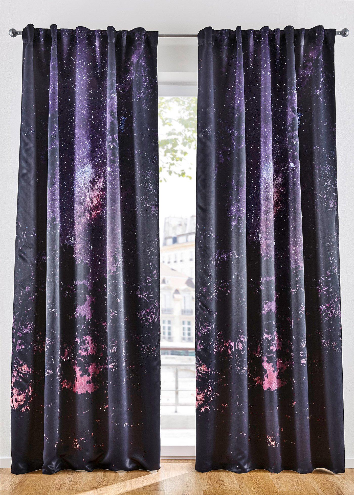 Panneau occultant motif nuit (1 pce.)