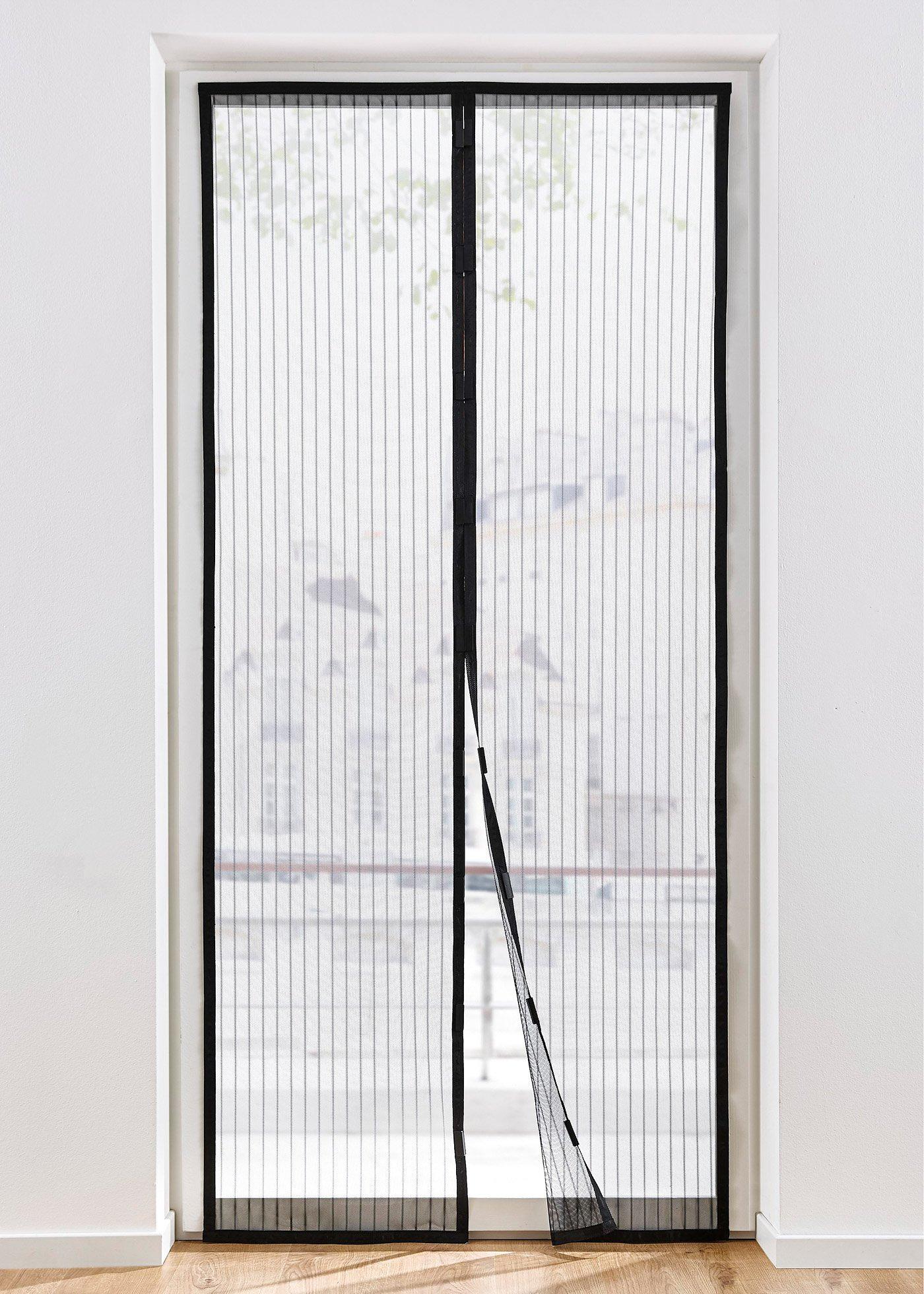 Rideau anti-insectes avec bande auto-agrippante