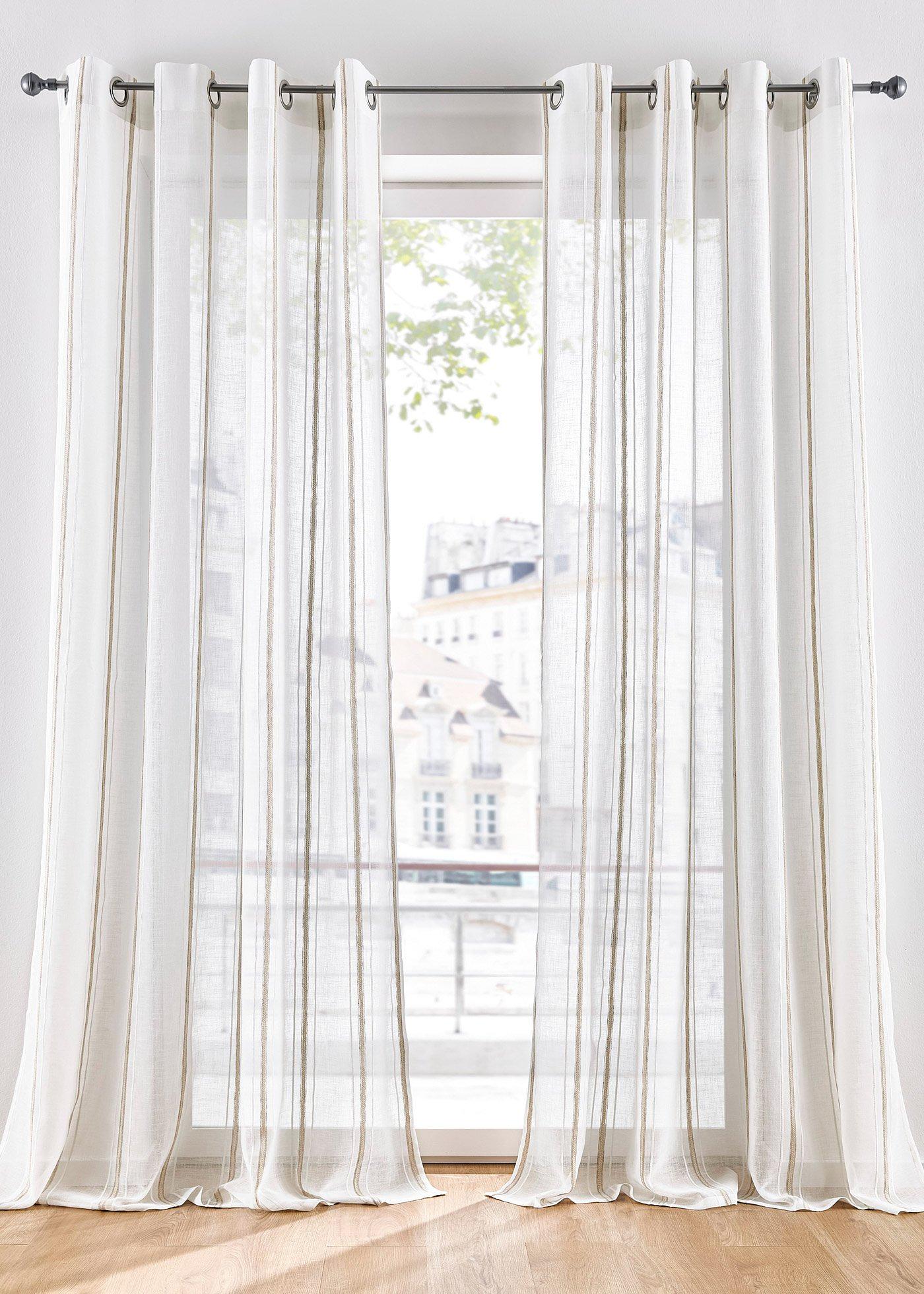 Panneau jacquard à rayures (1 pce.)