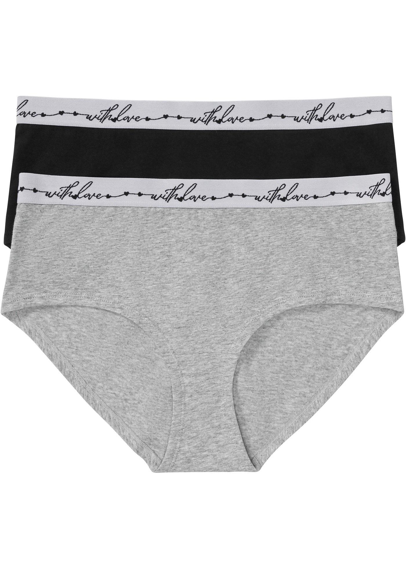 Lot de 2 maxi slips avec coton bio