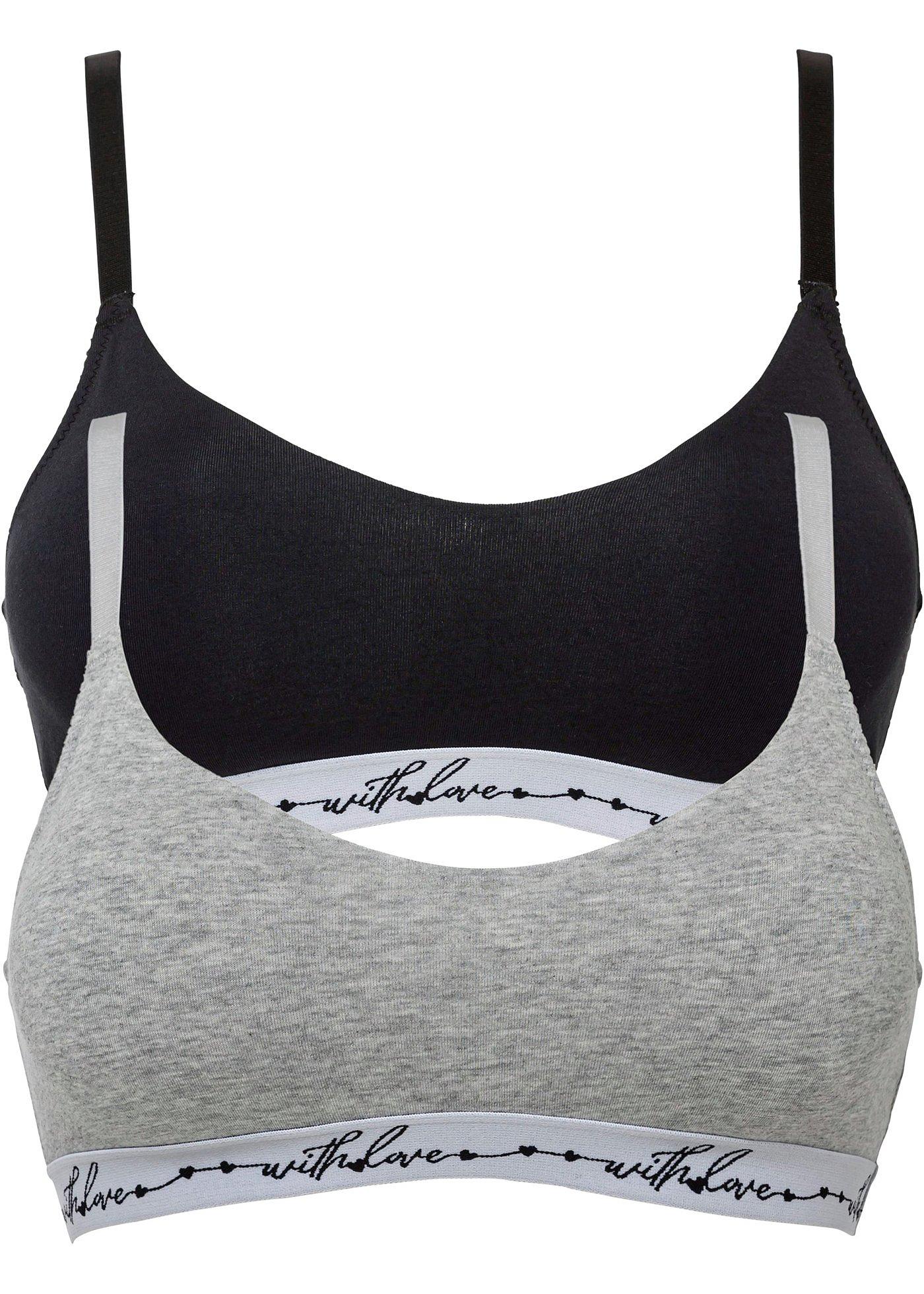 Lot de 2 brassières avec coton bio