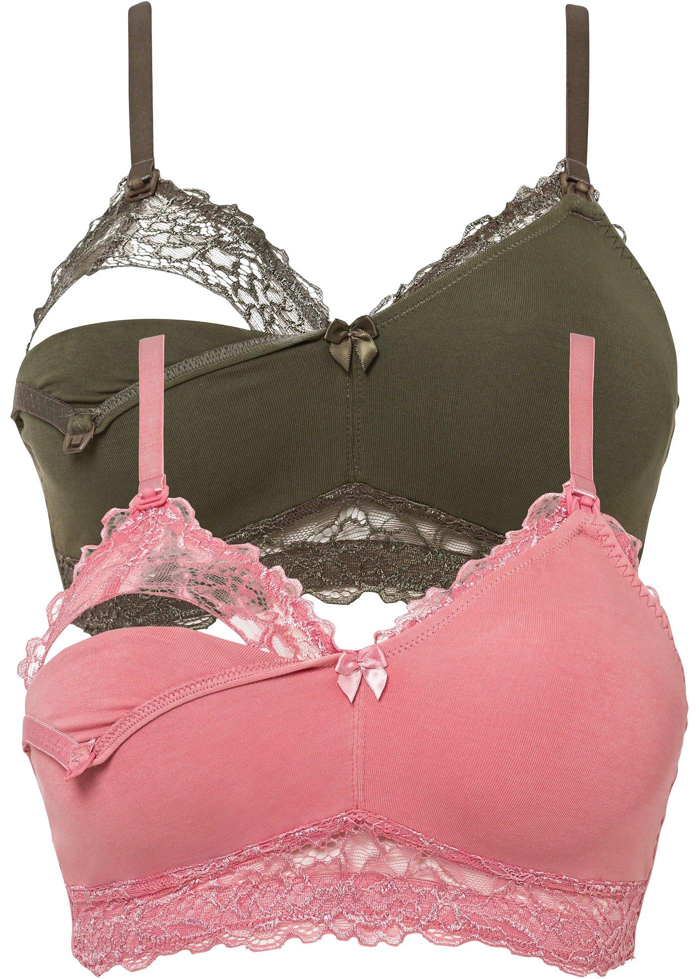 Lot de 2 soutiens-gorge d'allaitement avec coton bio