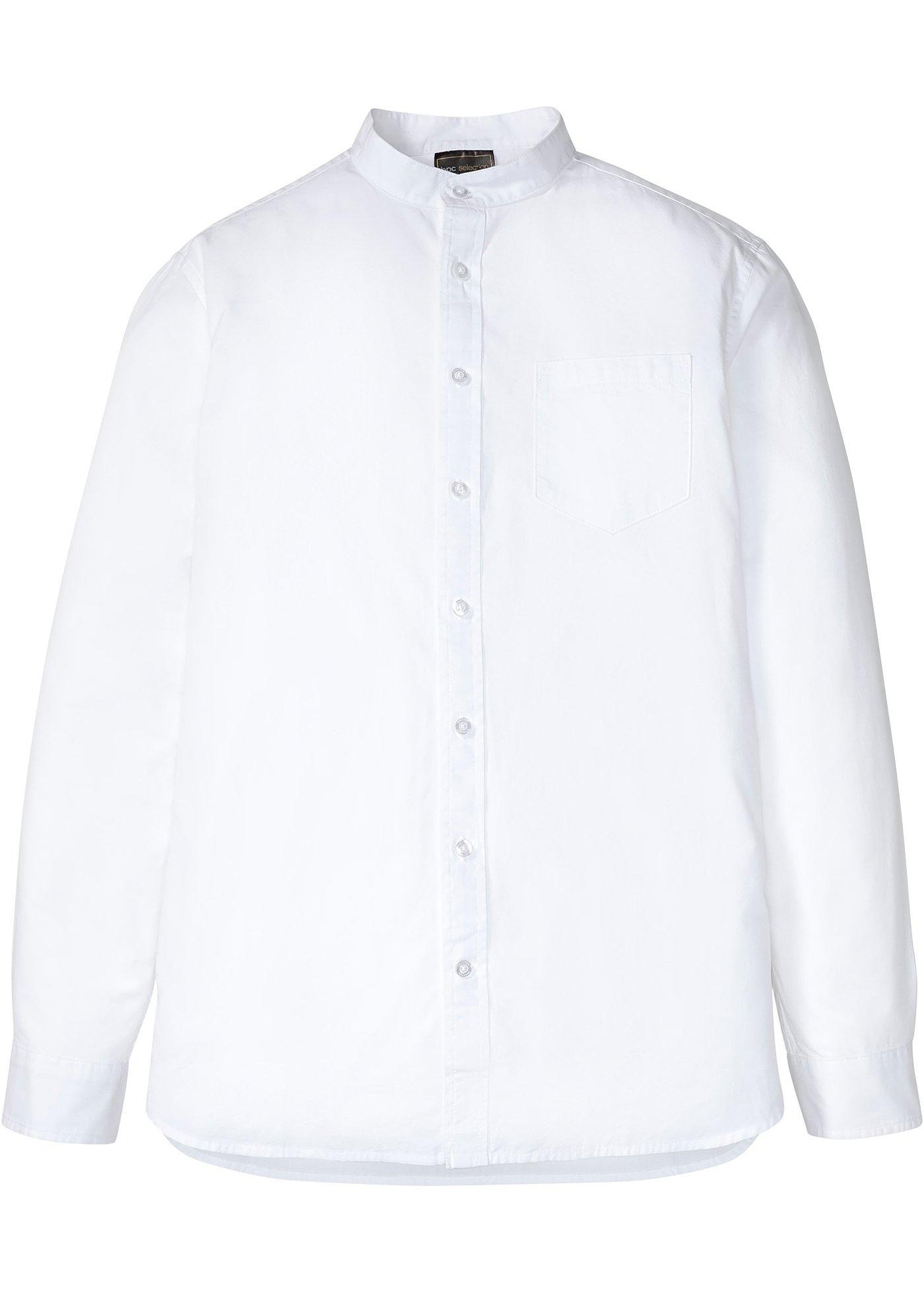 Chemise manches longues à col haut