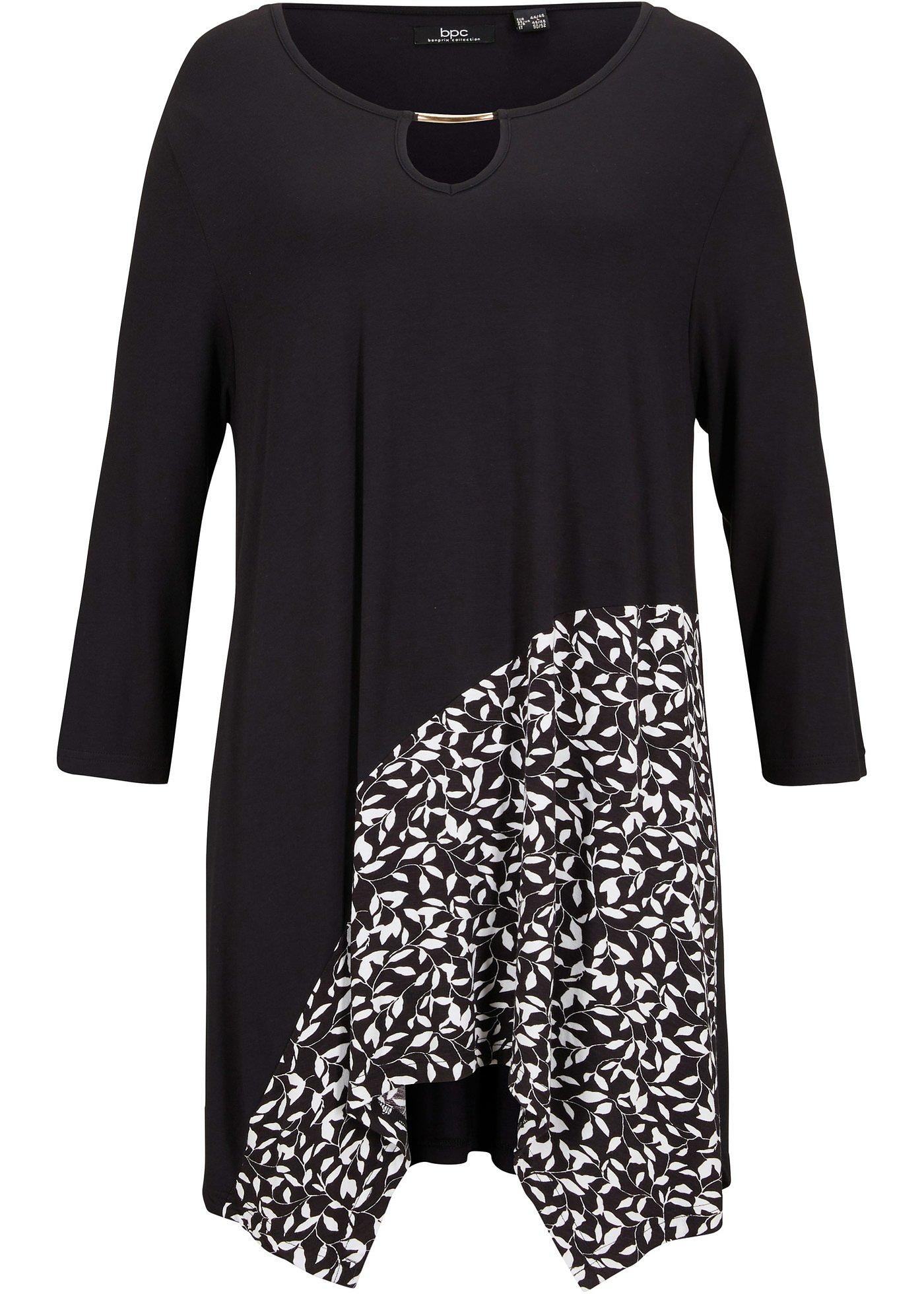 T-shirt tunique manches 3/4