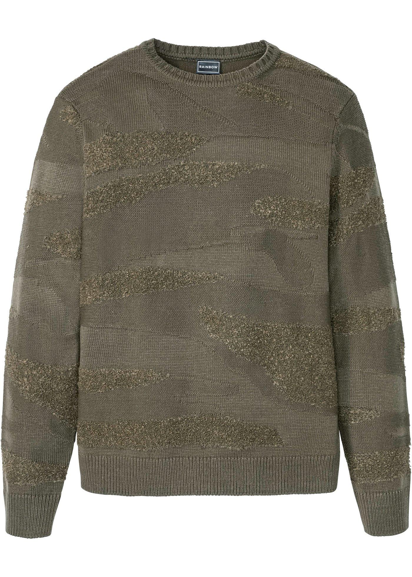 Pull structuré camouflage