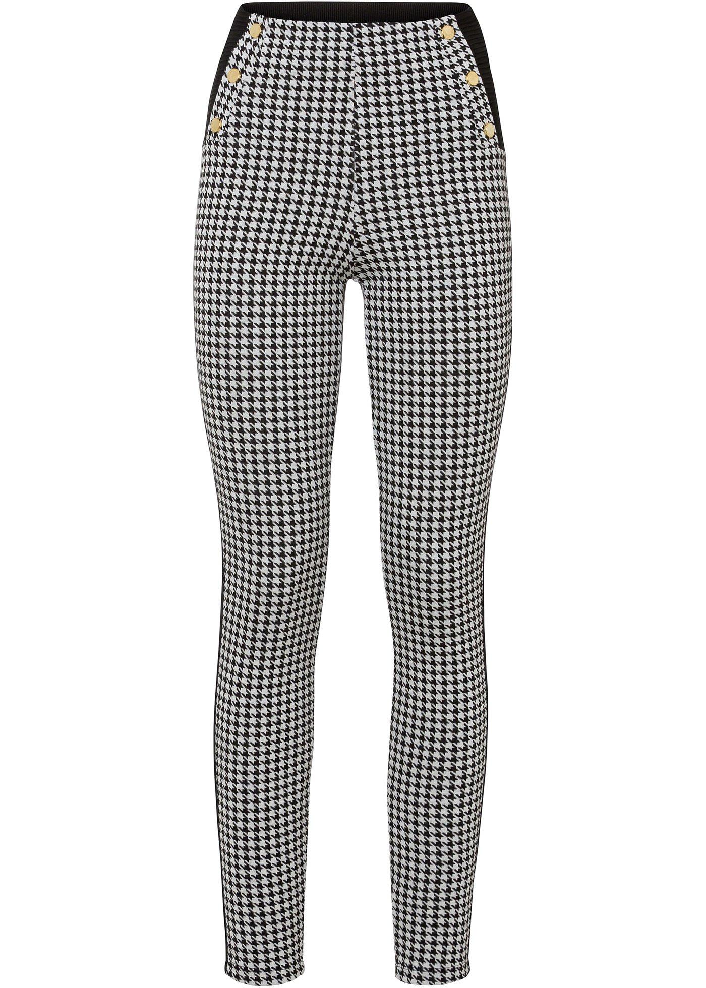 Pantalon extensible à galon rayure