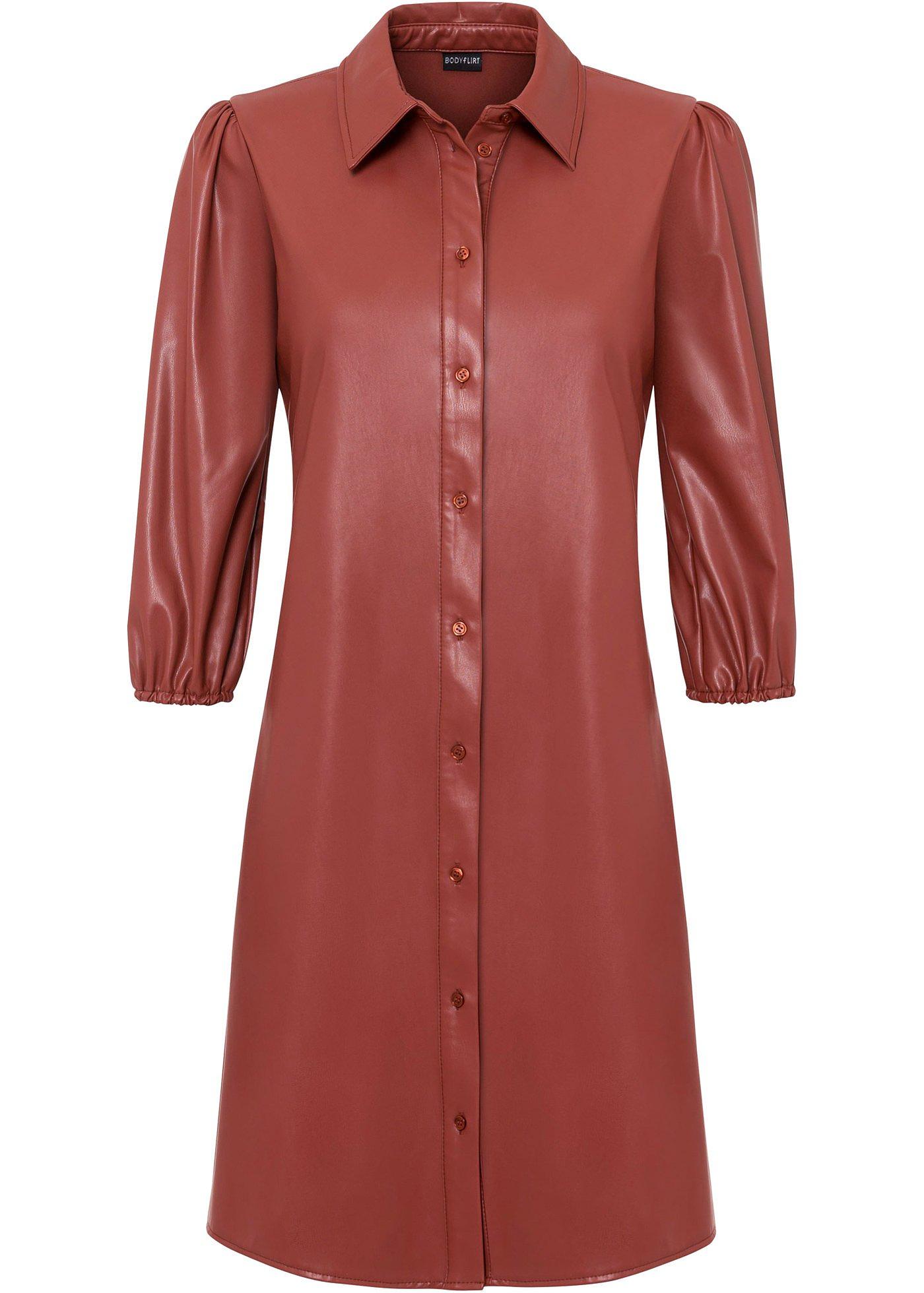 Robe synthétique imitation cuir