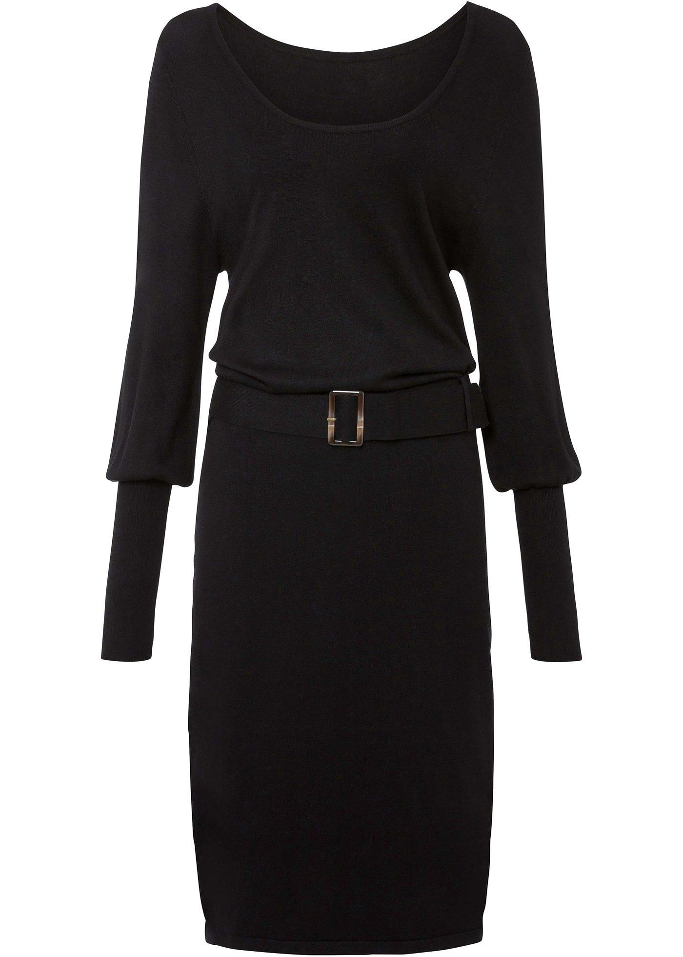 Robe en maille avec ceinture