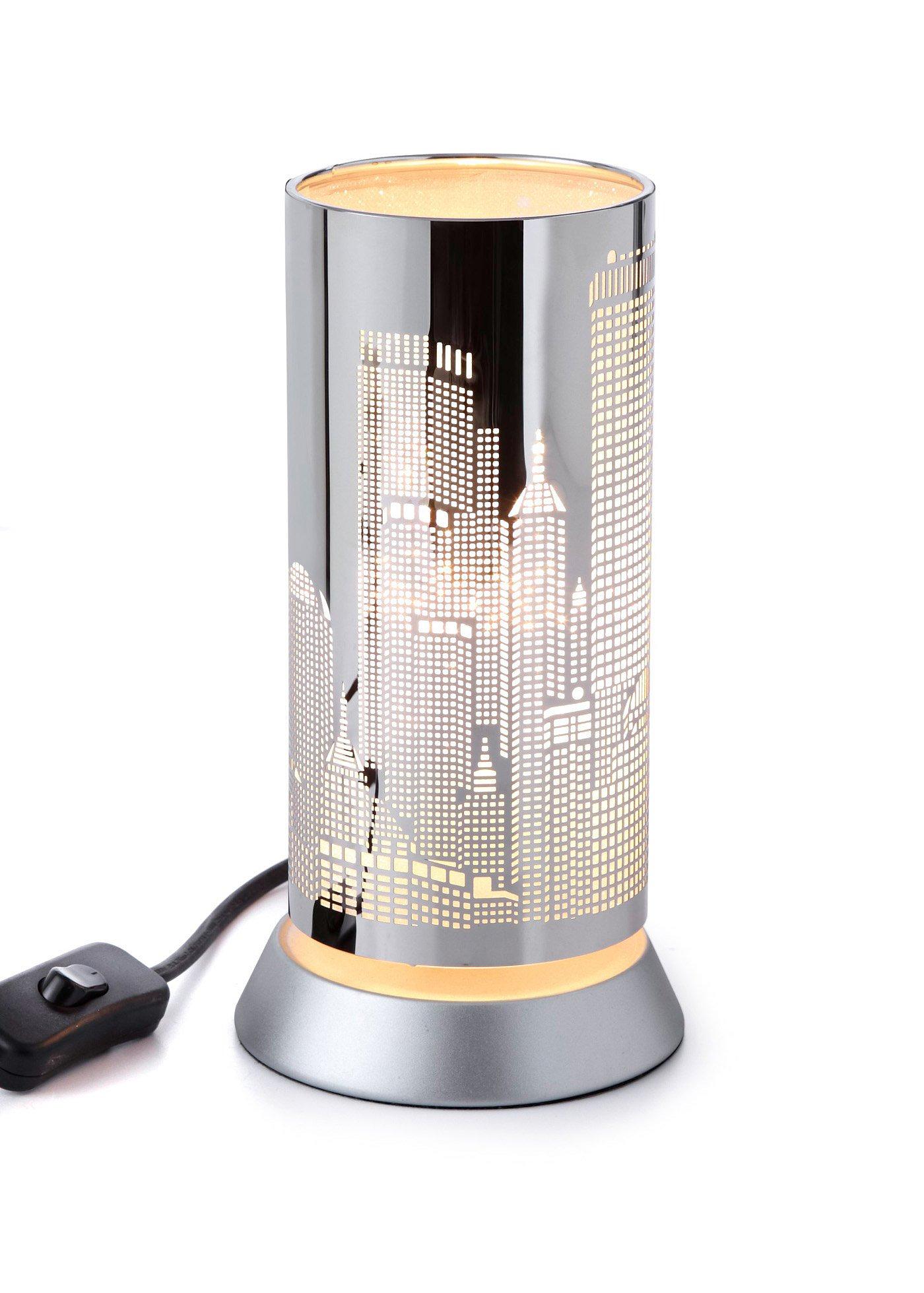 Lampe de table avec motif silhouette