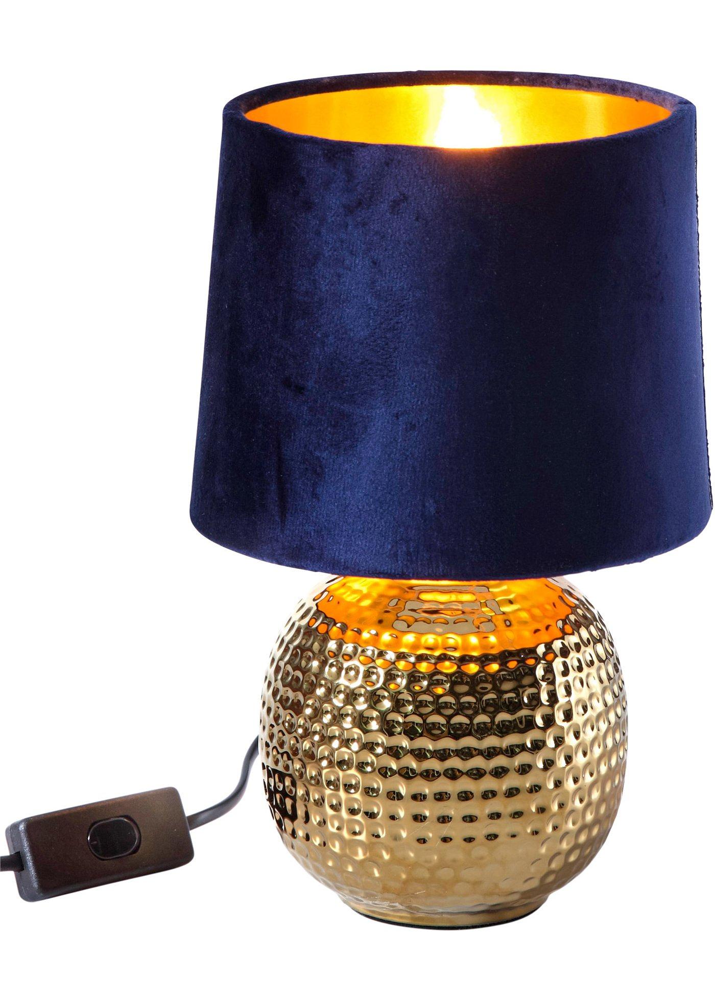 Luminaire de table avec pied doré