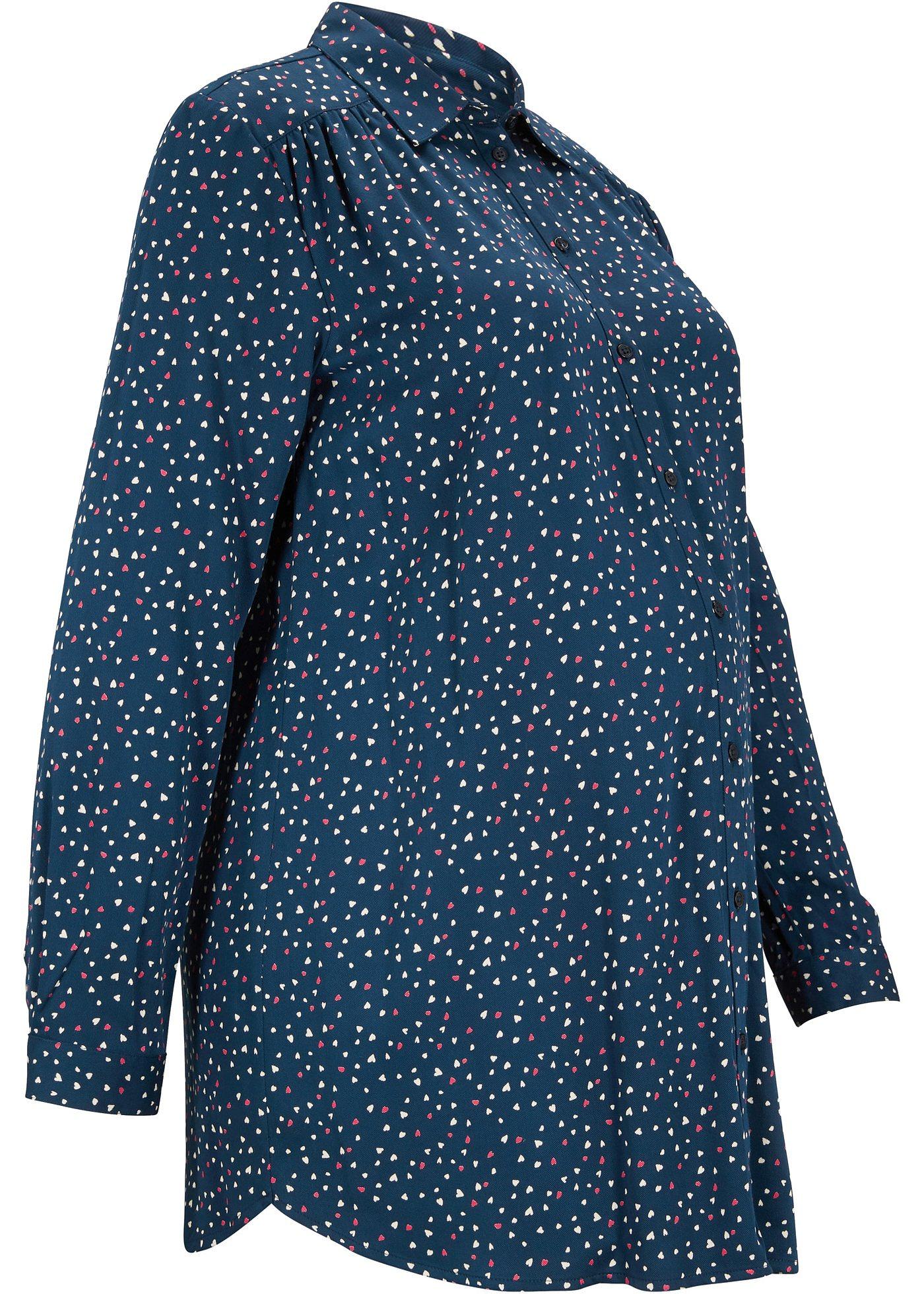 Chemisier long de grossesse, imprimé