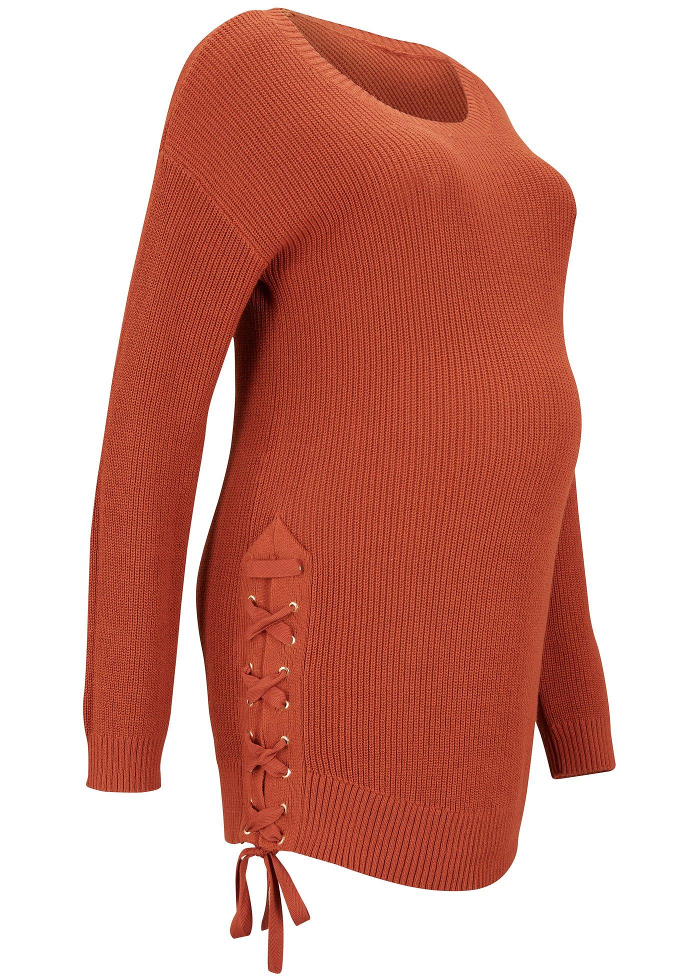 Pull long de grossesse, ampleur réglable