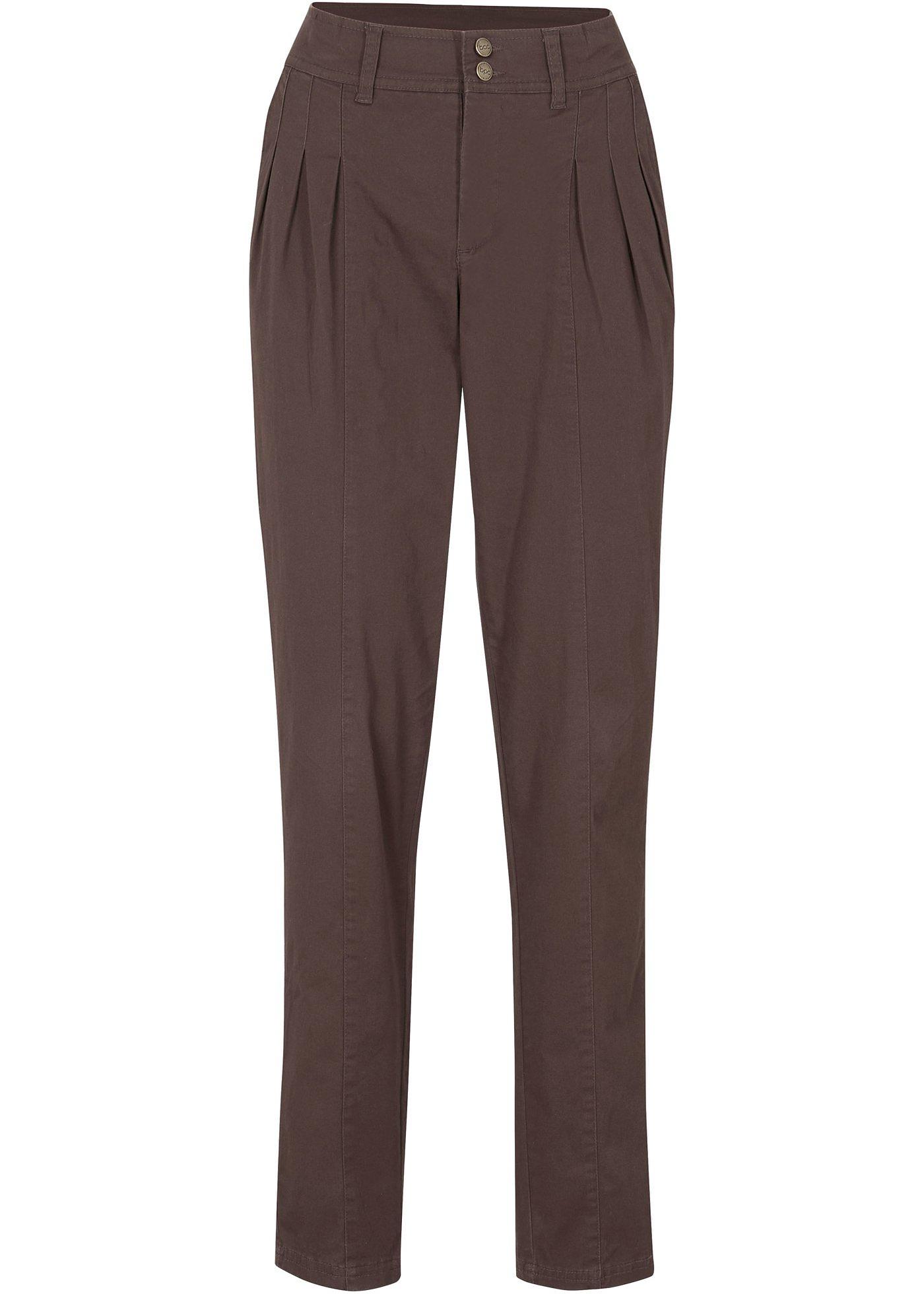 Pantalon chino avec plis décoratifs