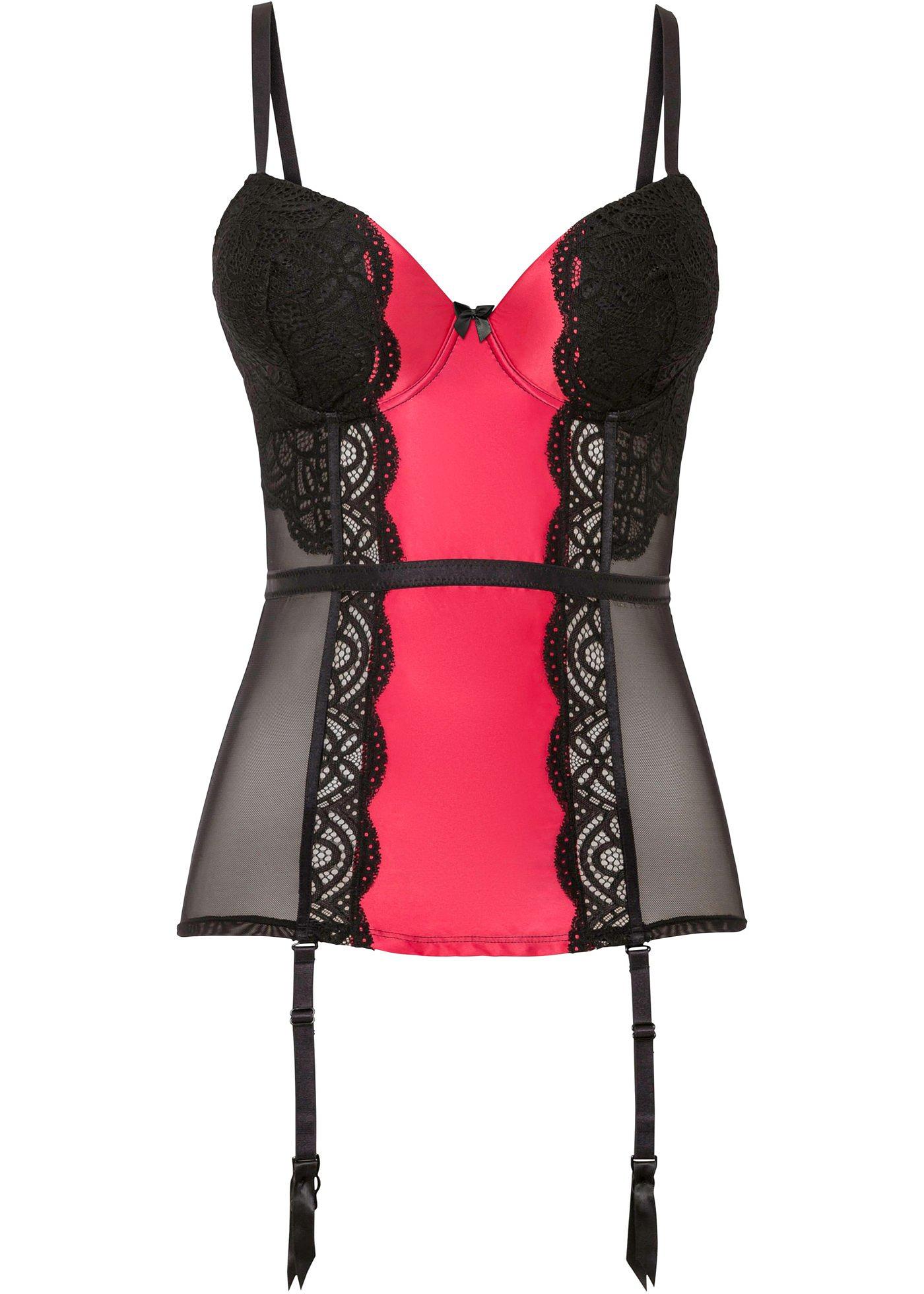 Top porte-jarretelles avec armatures