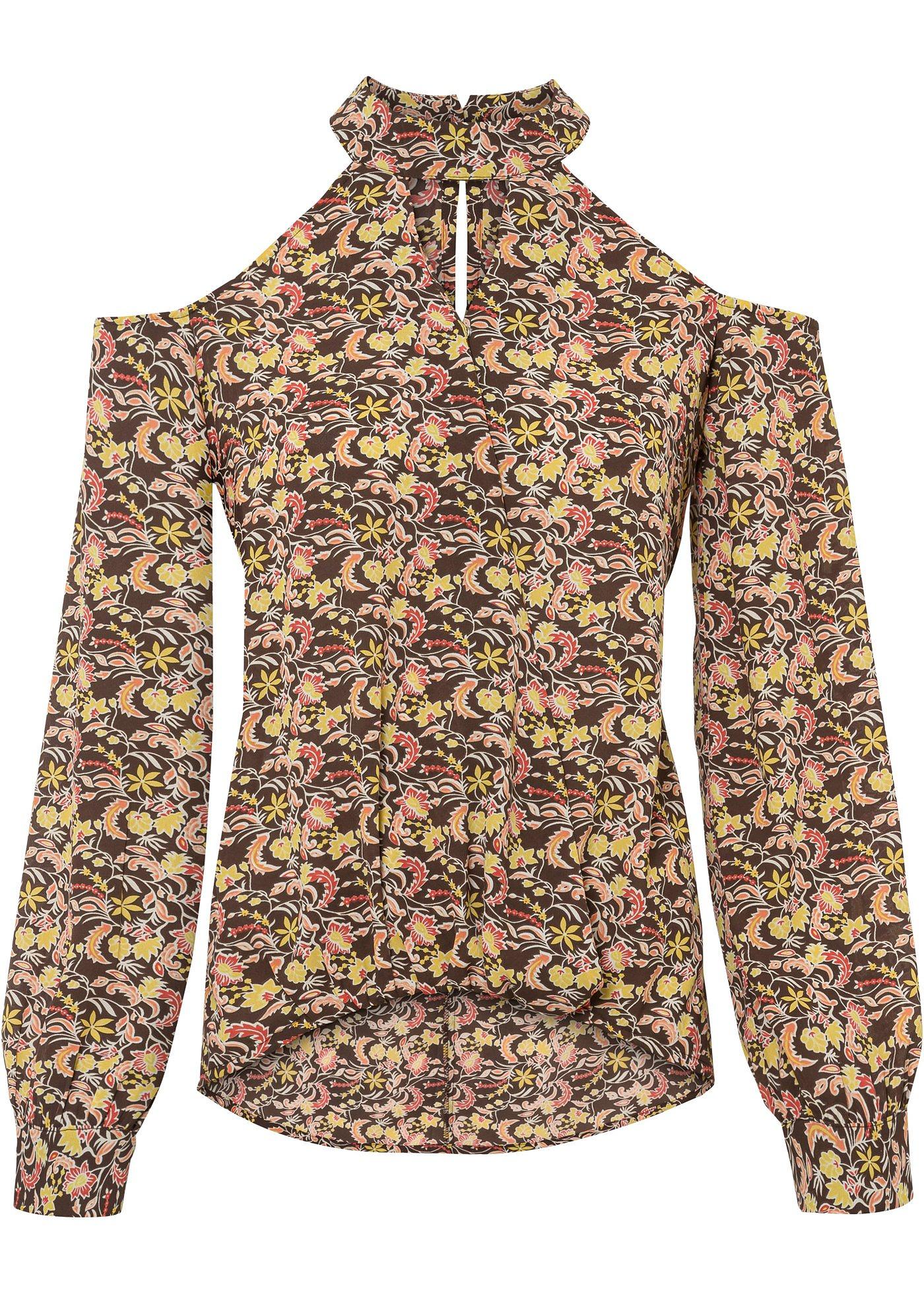 Blouse épaules dénudées avec polyester recyclé