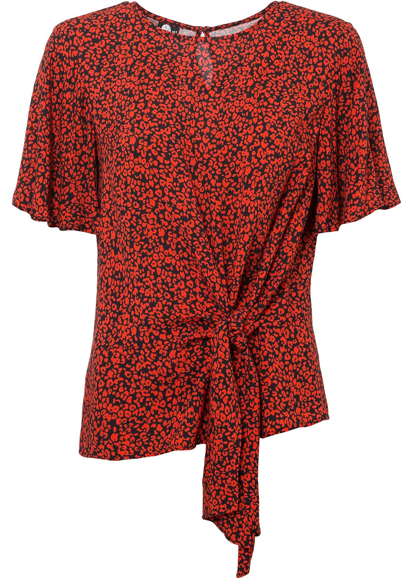 Blouse ample avec lien à nouer