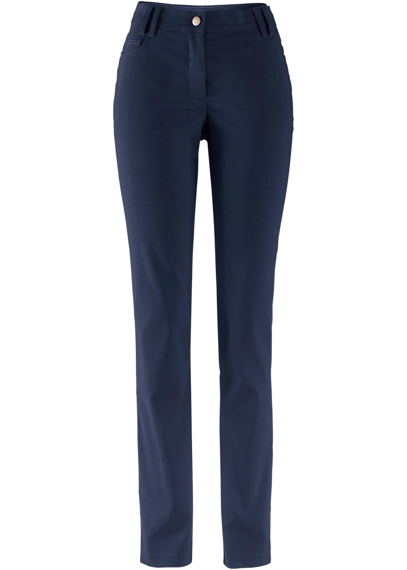 Pantalon extensible en bengaline à taille réglable, Slim Fit