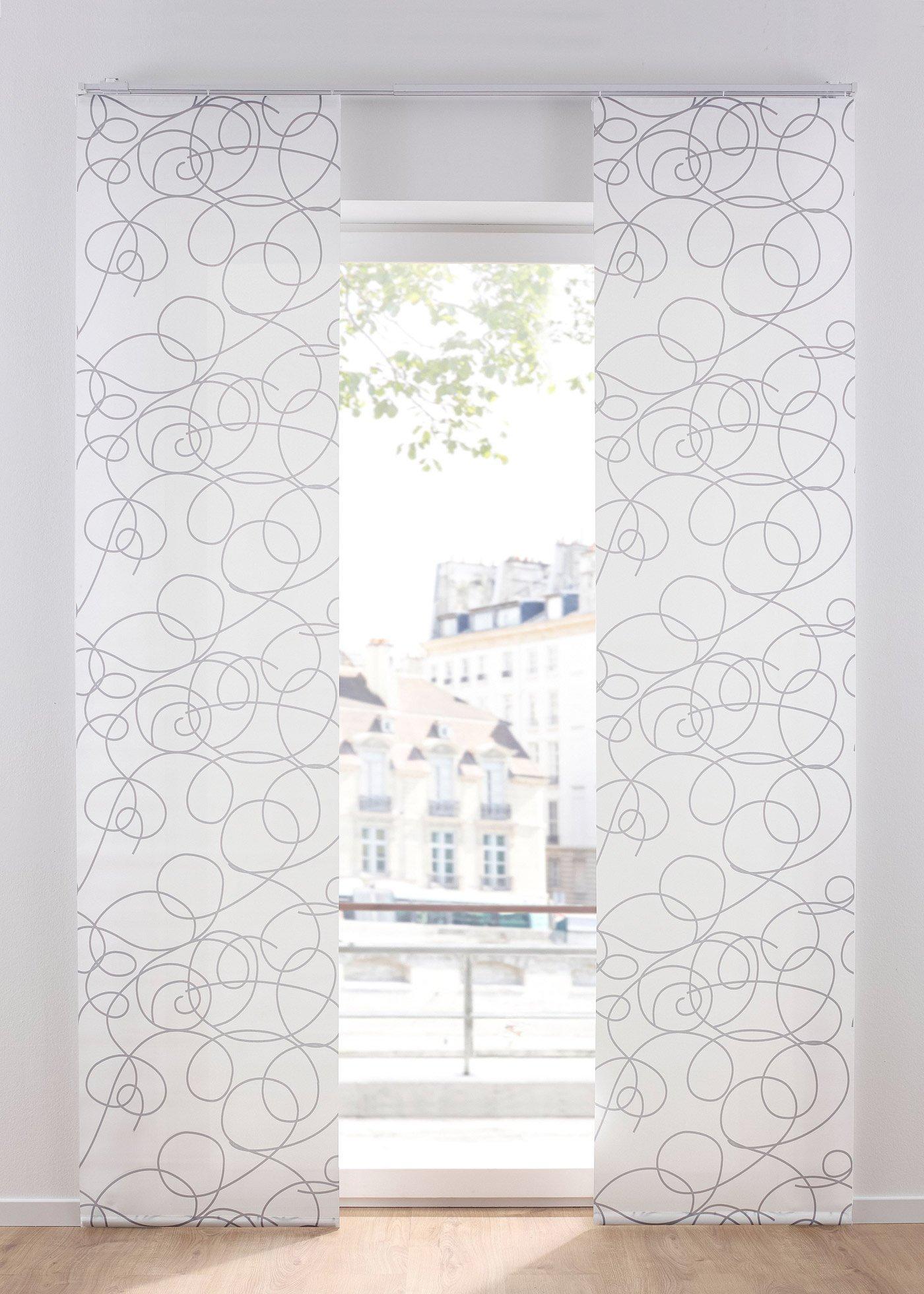 Panneau coulissant en voilage