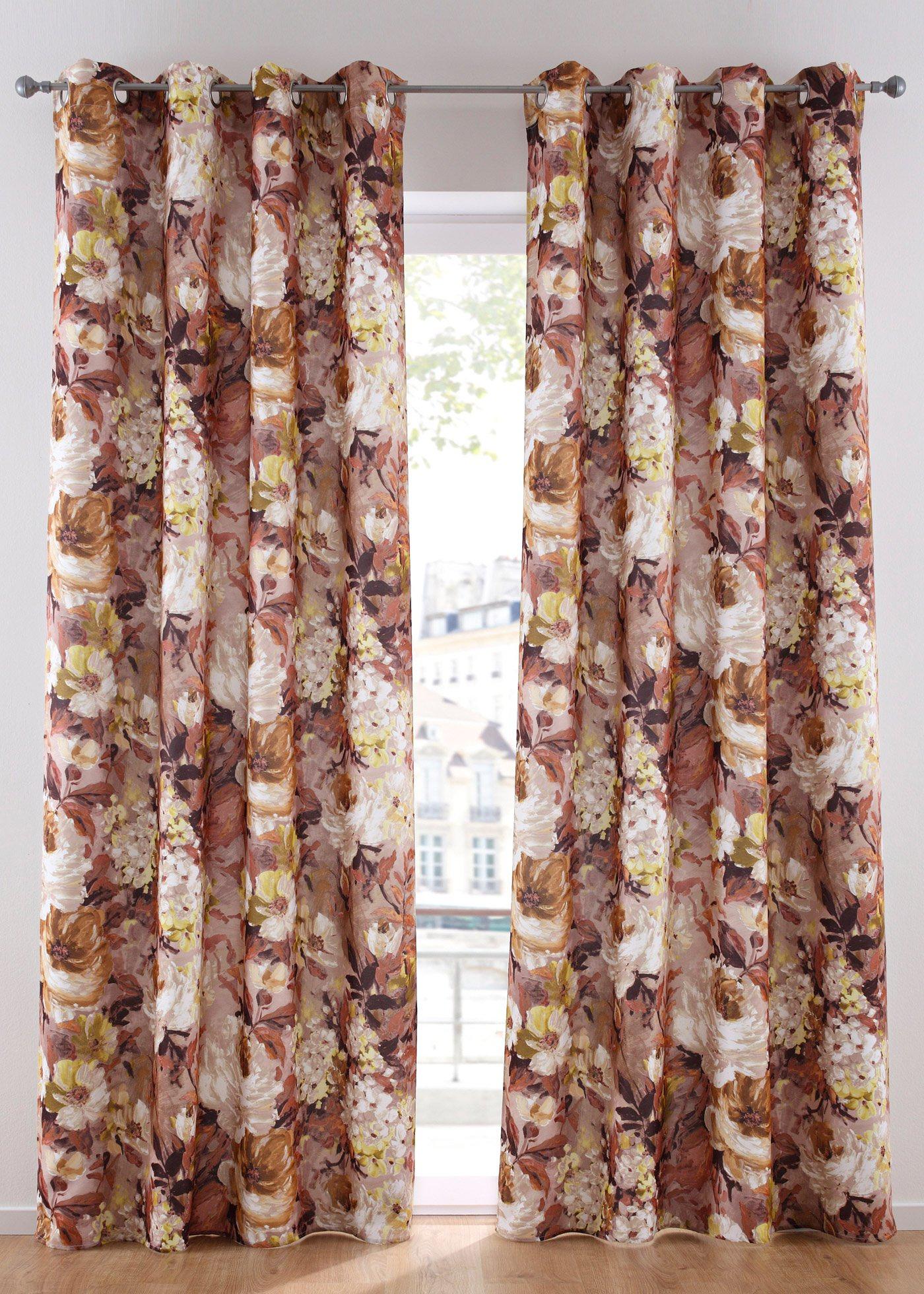 Panneau à imprimé floral (1 pce.)