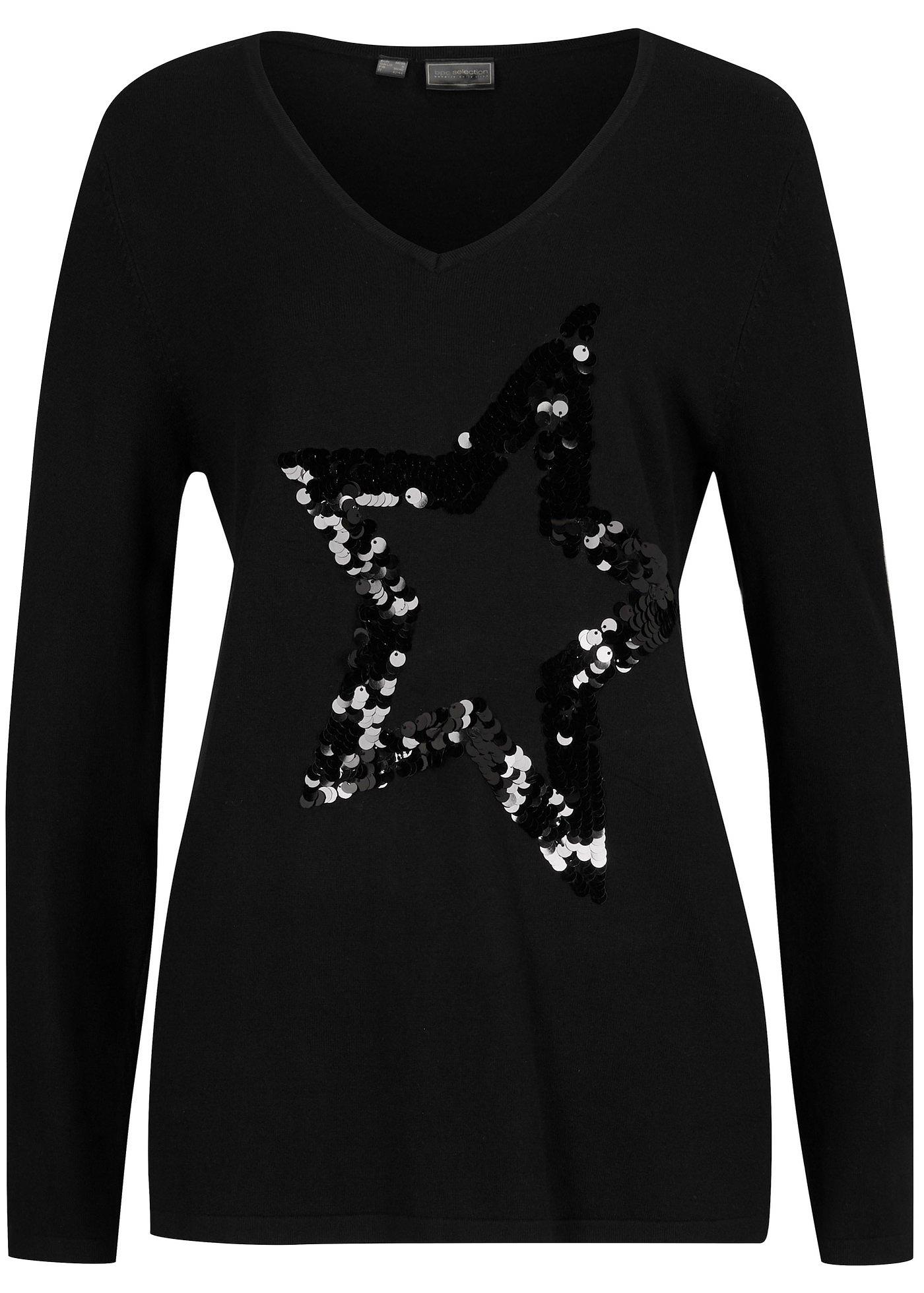 Pull long à paillettes avec viscose durable