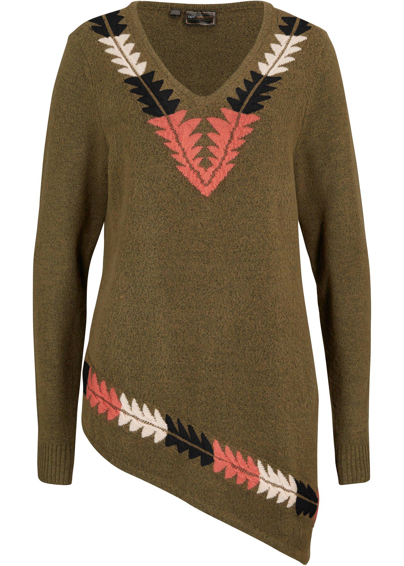 Pull long asymétrique