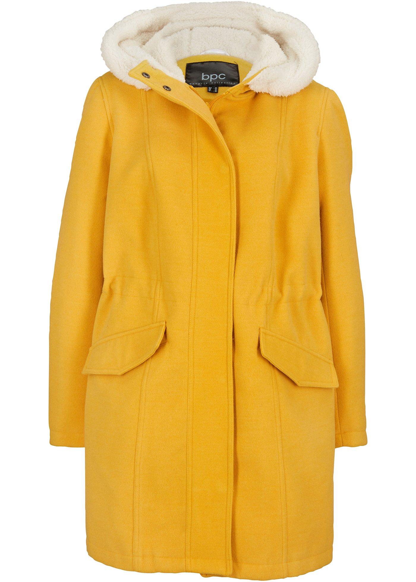 Parka doublée en imitation laine