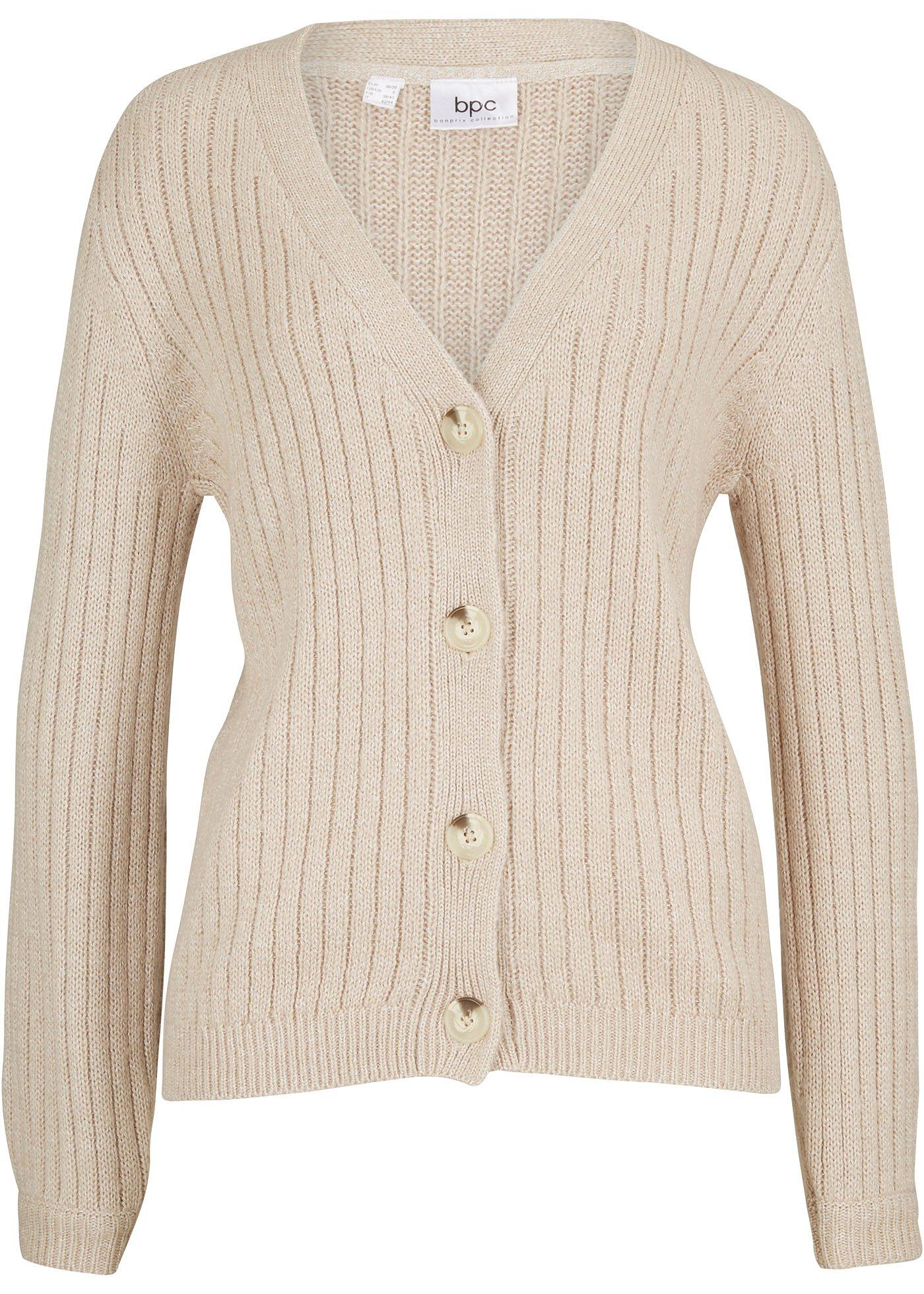 Gilet en grosse maille avec coton recyclé