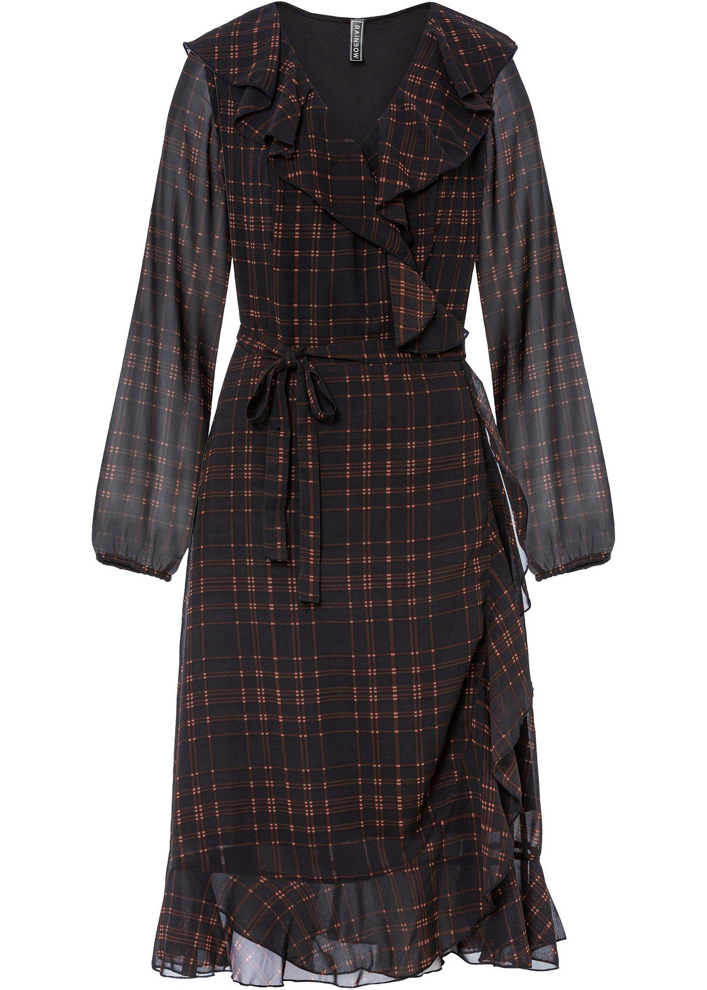 Robe midi en chiffon