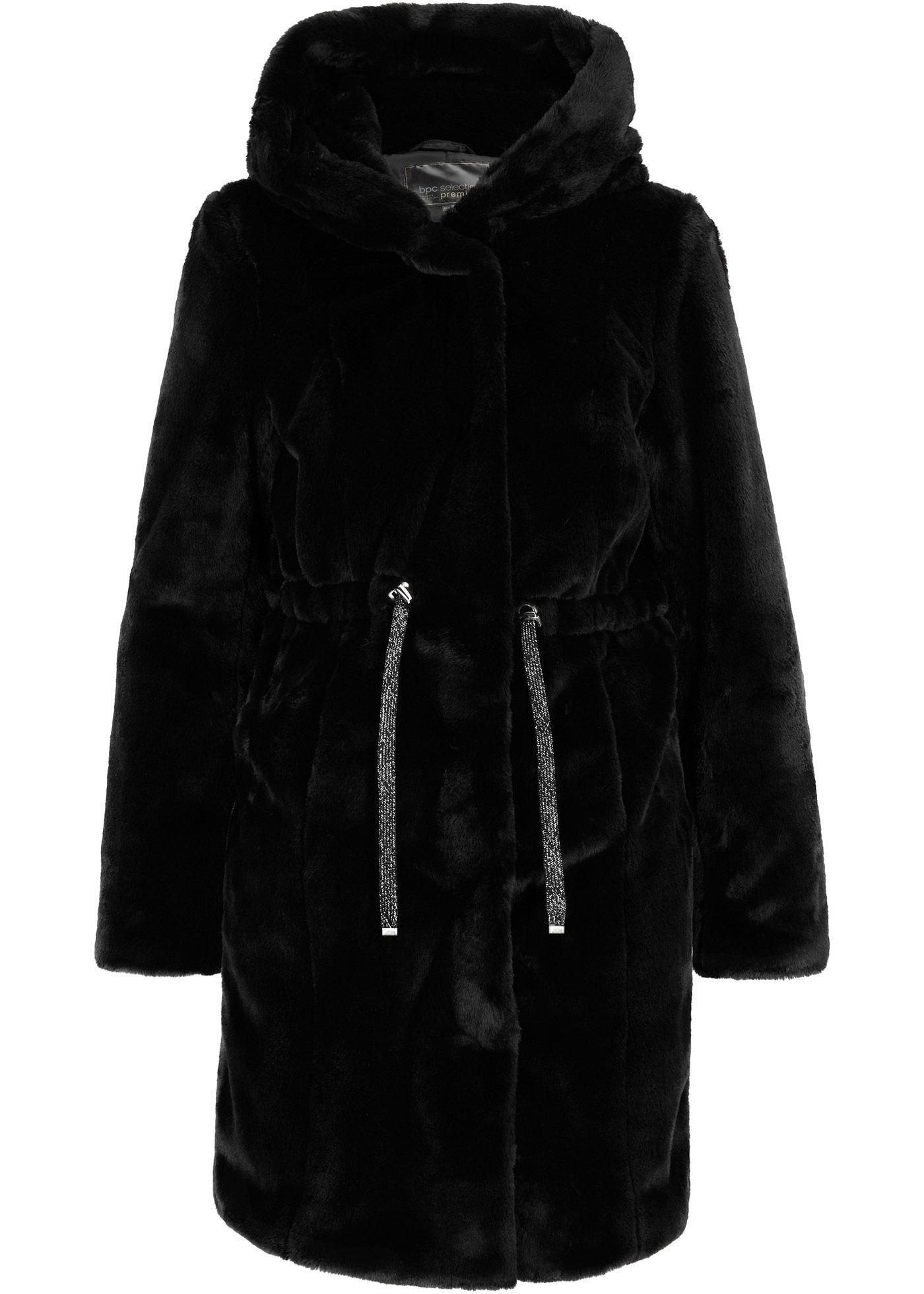 Manteau synthétique imitation fourrure